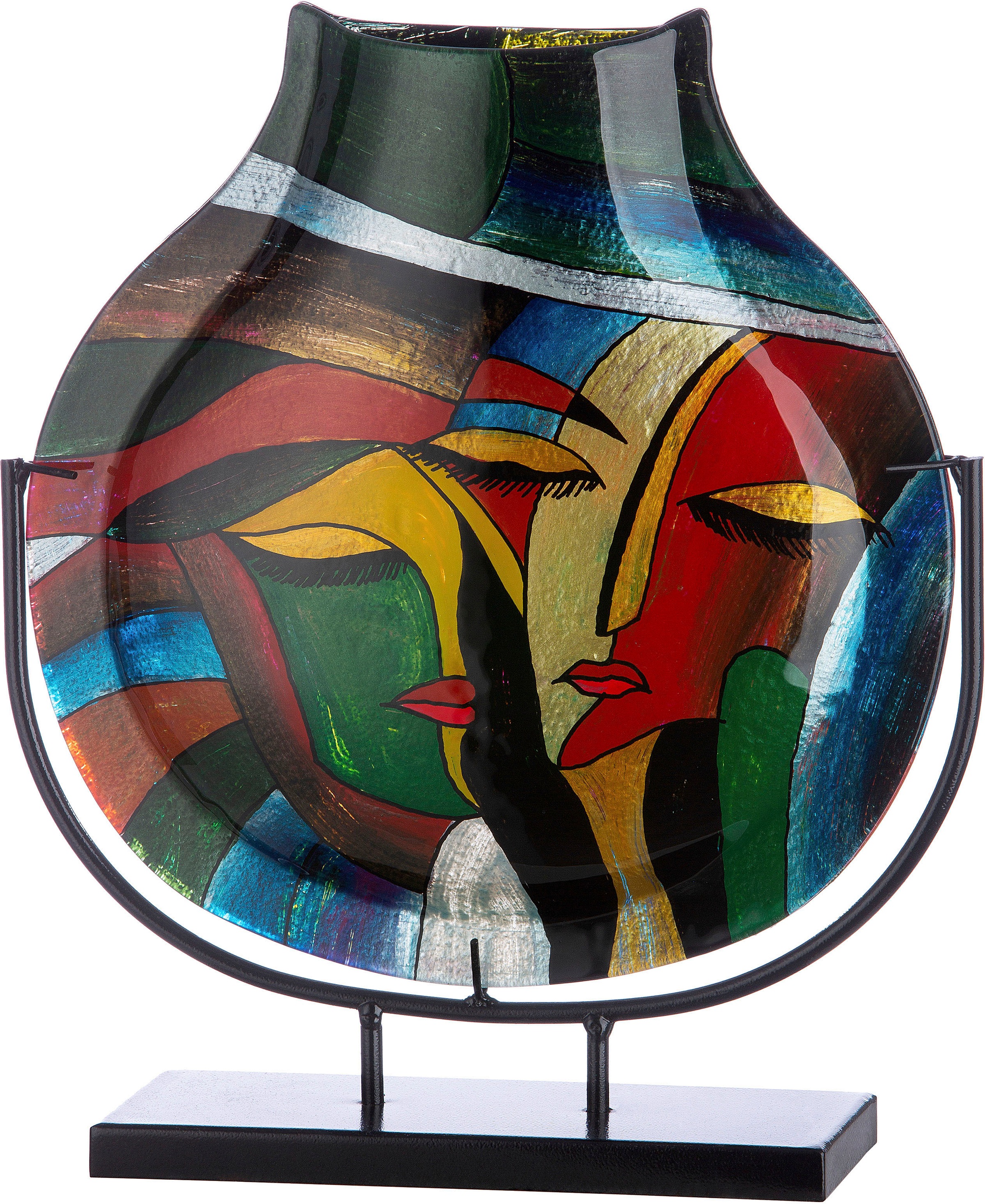 Image of Casablanca by Gilde Dekovase "Vero" dekorative Vase aus Glas, Dekoobjekt