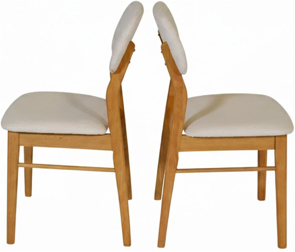 Jahnke Esszimmerstuhl »JOY SIT DUO« (Set) Esszimmerstuhl (2er Set), Massivholz, Boucle-Stoff,bis 110kg belastbar