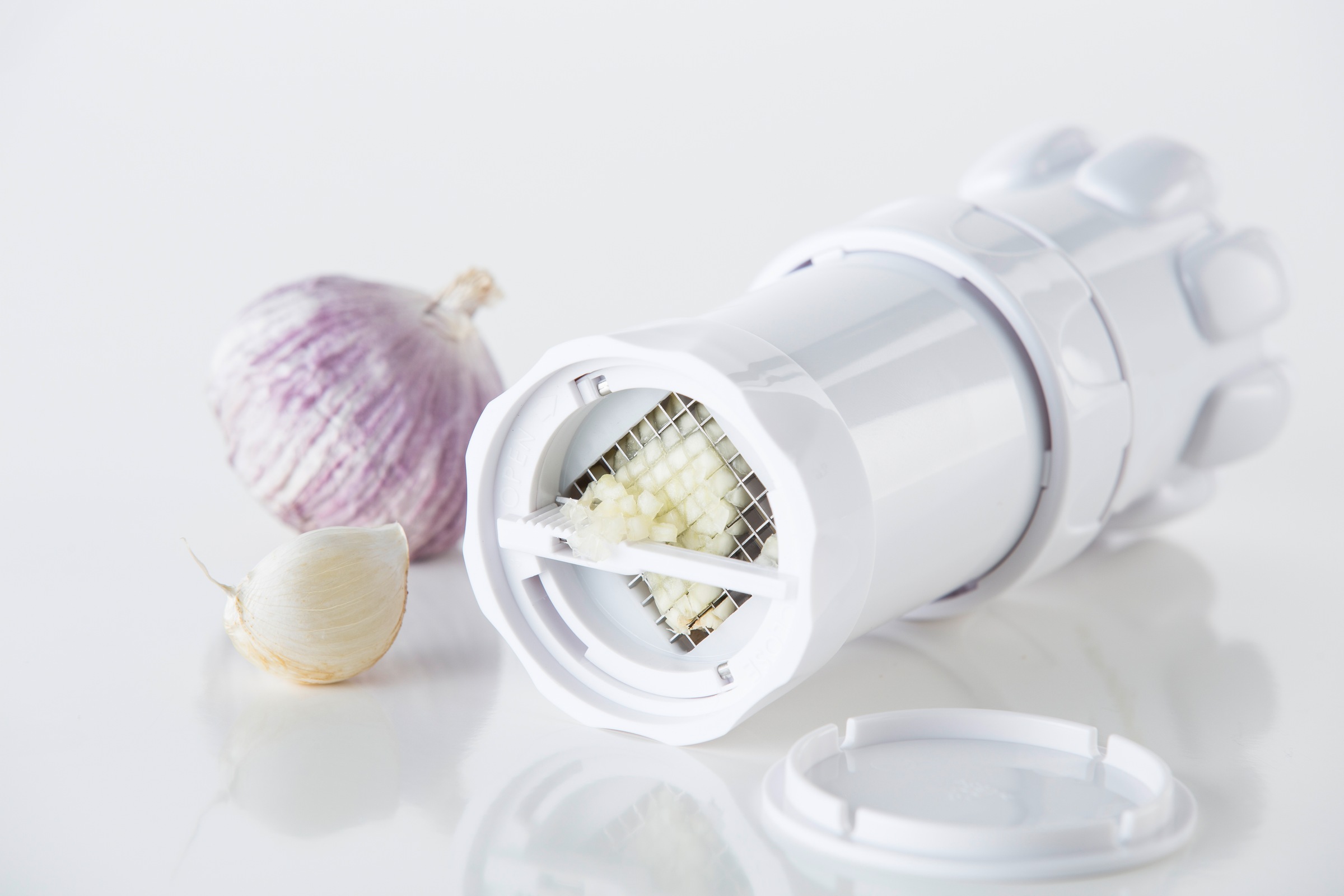 Genius Coupe légumes en tranches »Nicer Dicer Speed Light inkl. Knoblauch-Schneider G5, Set 7-tlg.« super handlich & immer im Einsatz, wechselbare Aufsätze