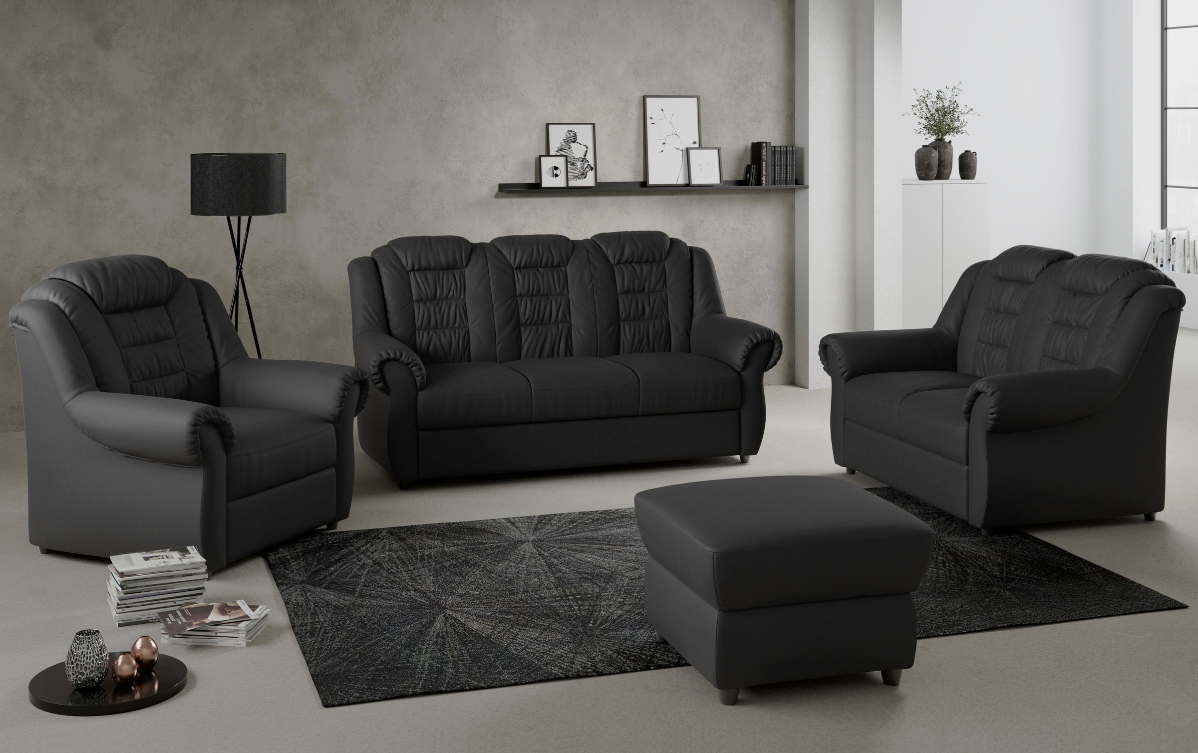 Home affaire 2-Sitzer »Boston«, Sofa mit hoher Rückenlehne