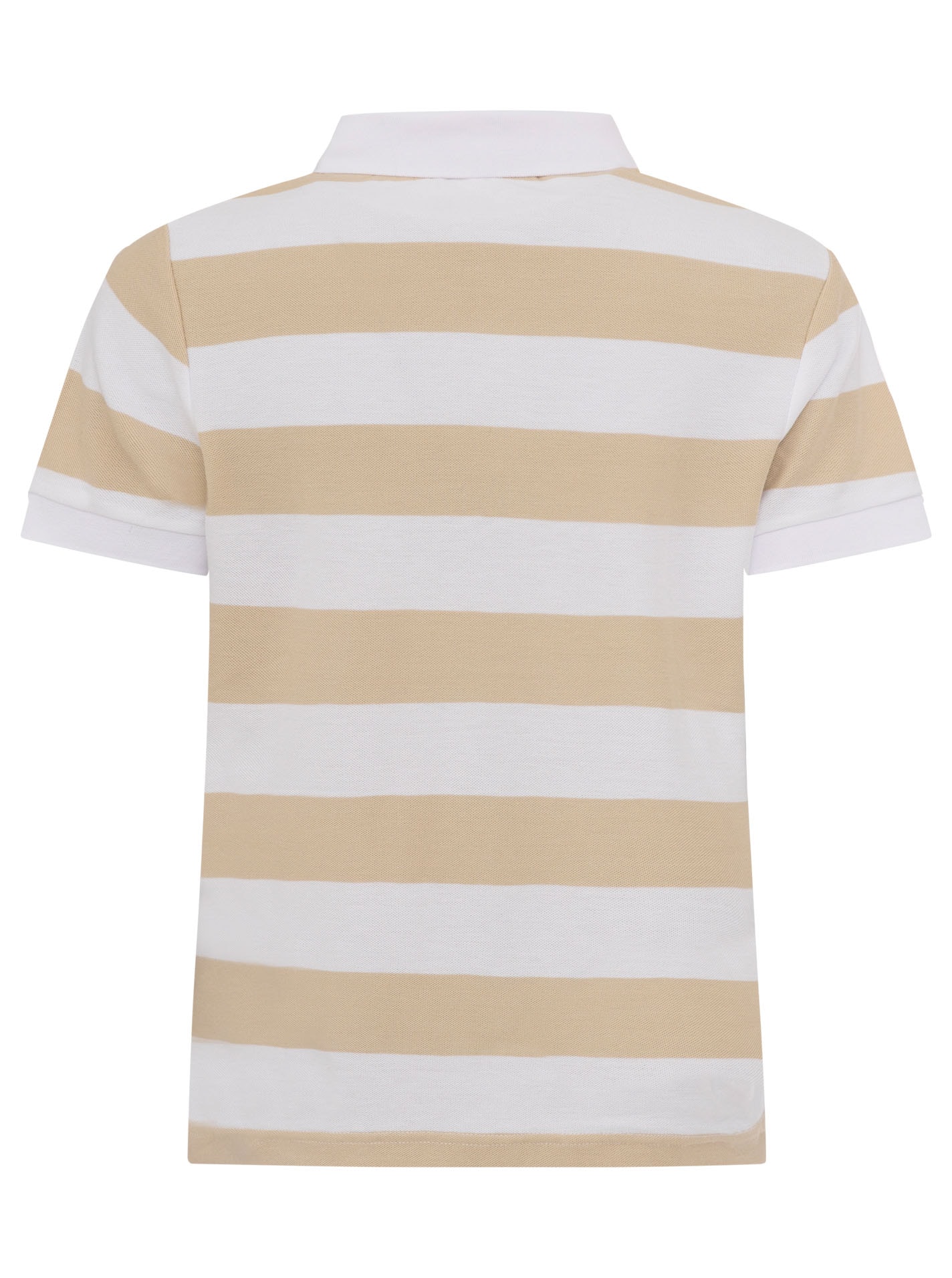 Zwillingsherz Poloshirt »Stripes« kurzarm, Polokragen und Knopfleiset abgesetzt, Herzknöpfe