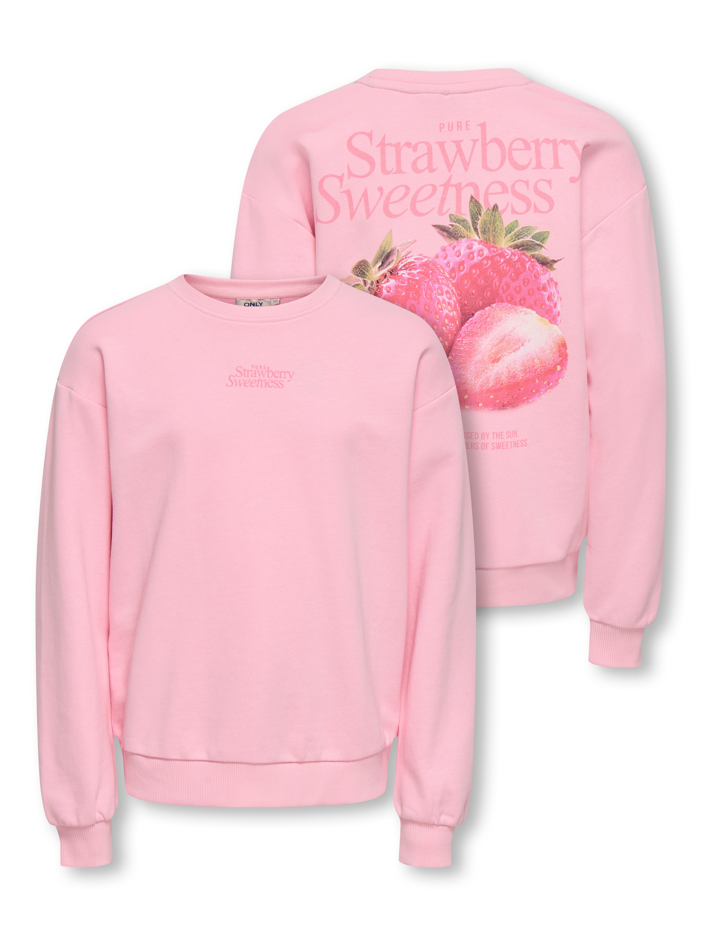Image of KIDS ONLY Sweatshirt "KOGPHILEA LIFE L/S LOOSE UB VD SWT", Baumwollmischung, regular fit