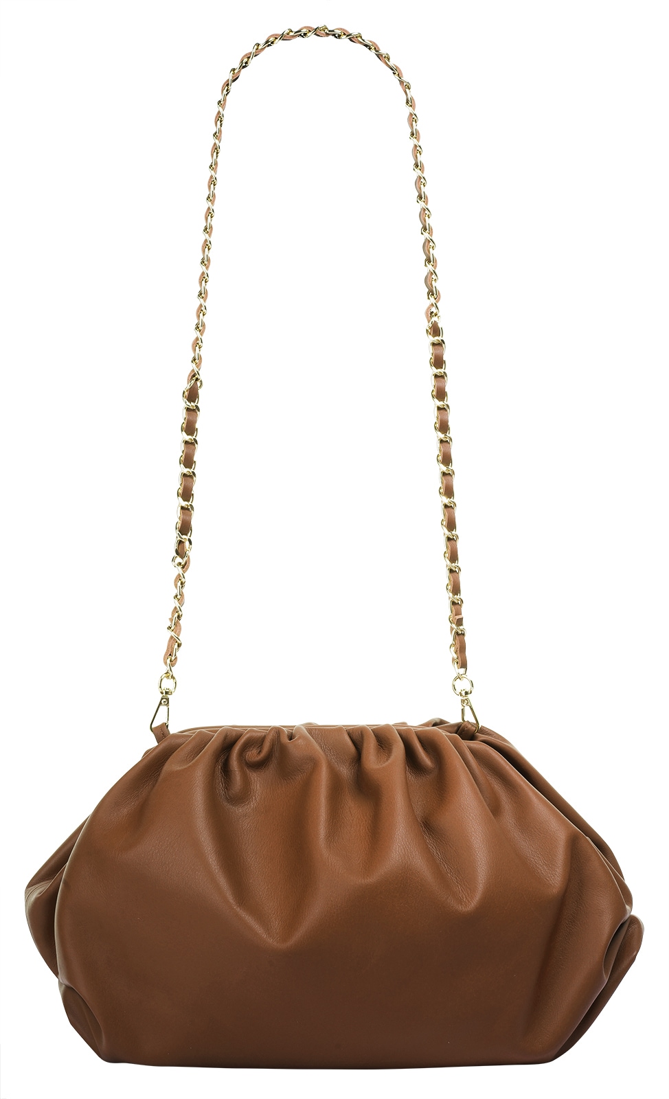 Cluty Umhängetasche, echt Leder, Made in Italy