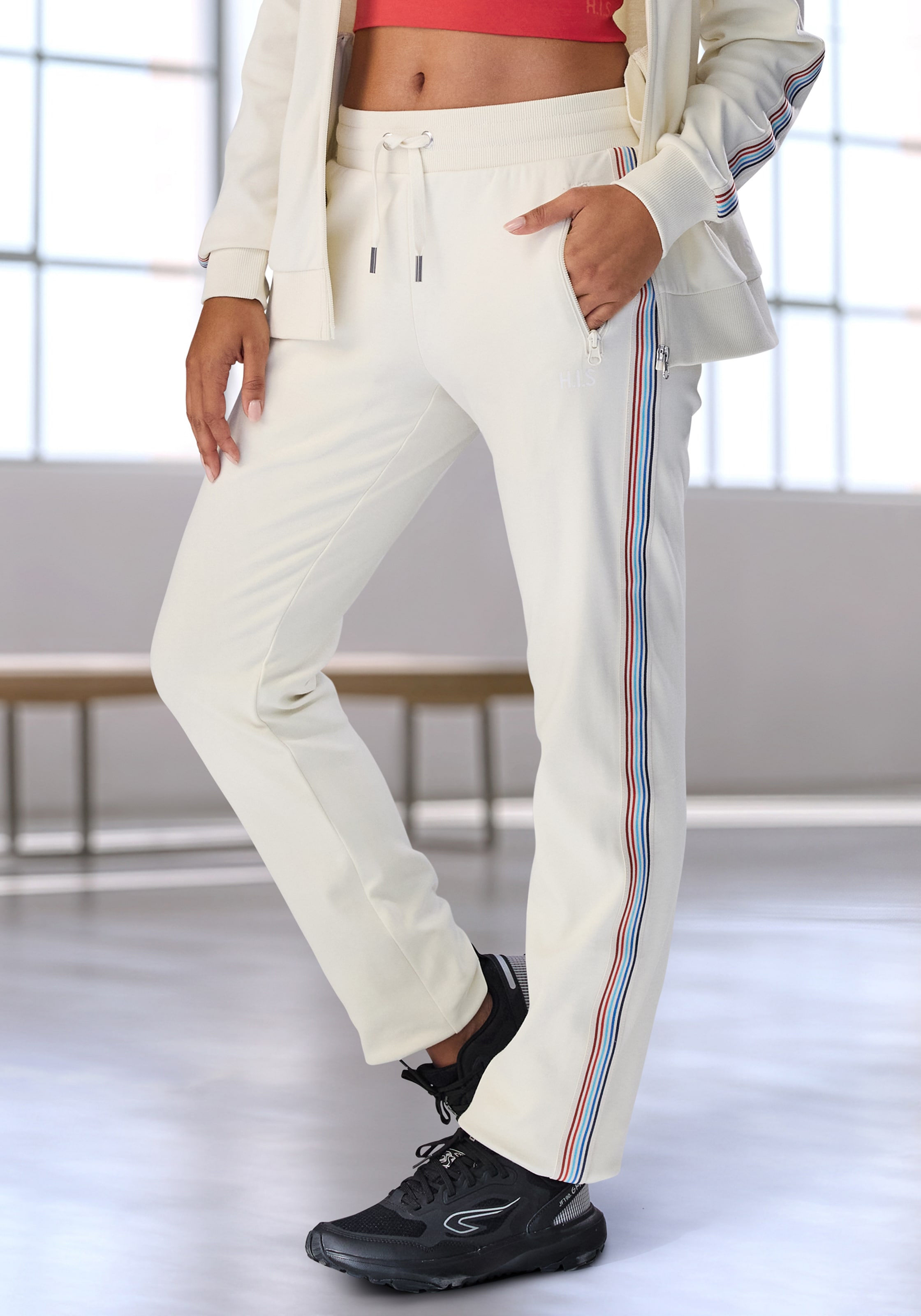 H.I.S Pantalon de jogging  mit seitlichem Tapestreifen