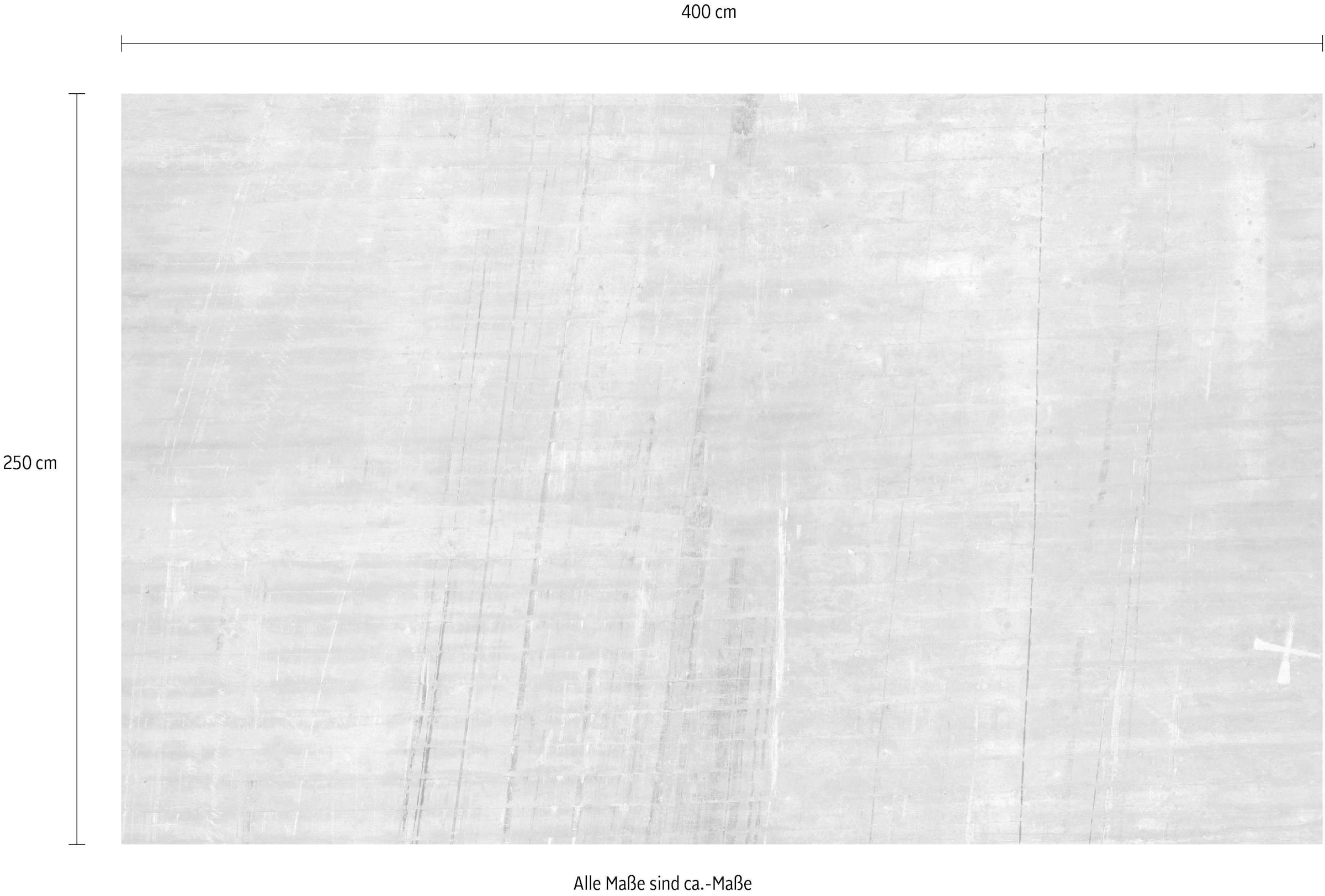 Komar Vliestapete »Digitaldruck Vlies - Concrete - Grösse 400 x 250 cm«, bedruckt, Wohnzimmer, Schlafzimmer