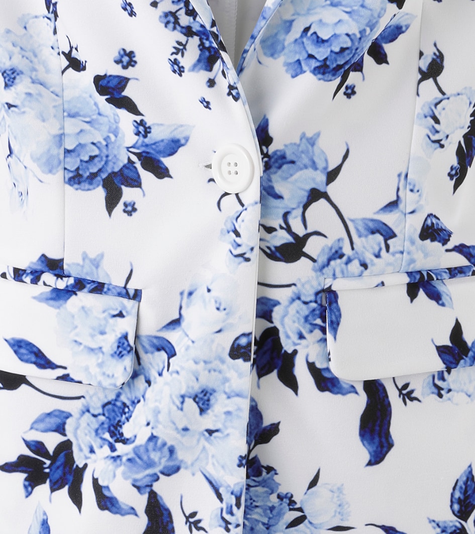 Aniston SELECTED Blazer en jersey mit floralem, romantischen Blumendruck - NEUE KOLLEKTION