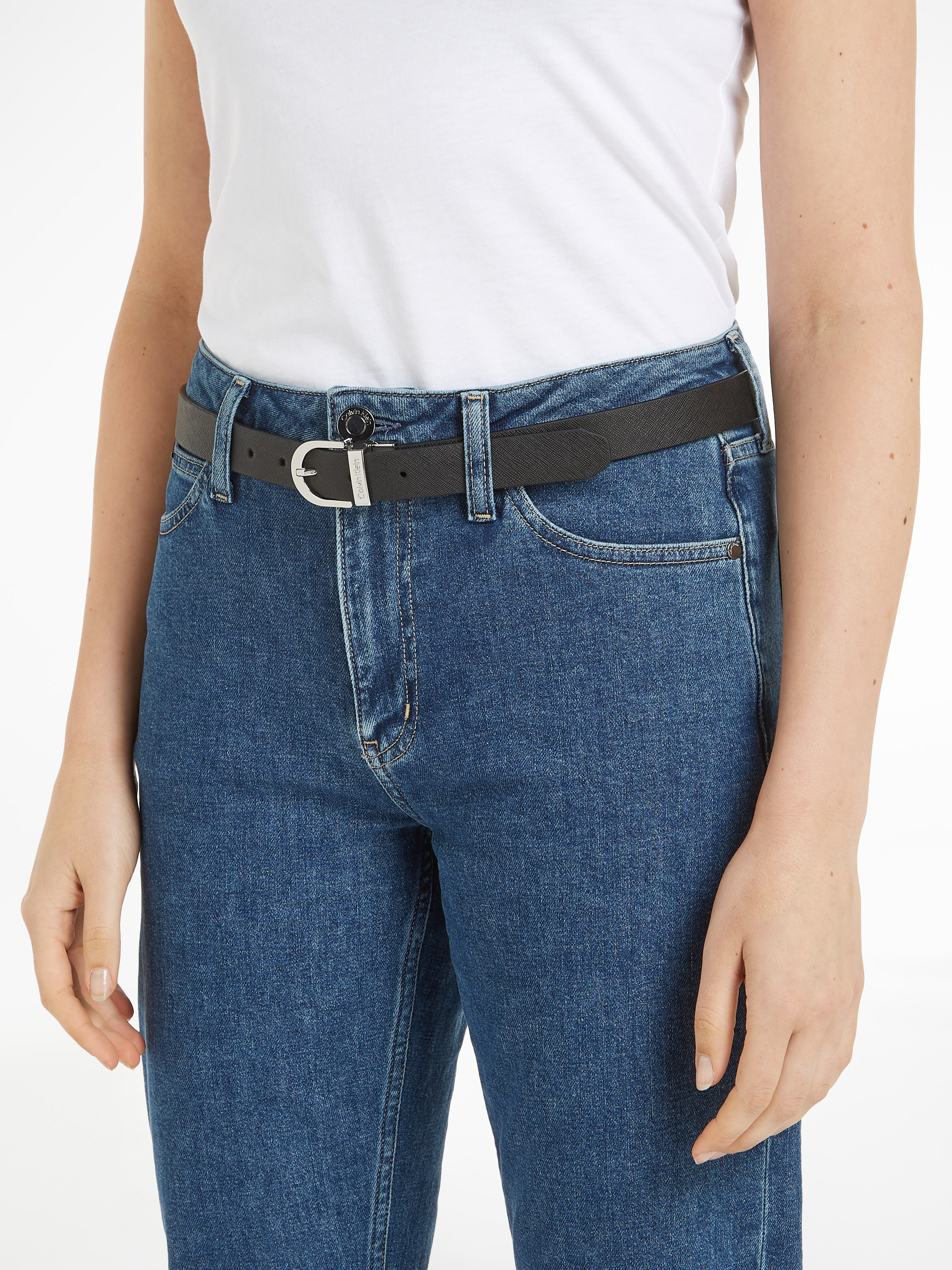 Calvin Klein Wendegürtel »ROUND REVERSIBLE BELT SAFFIANO«