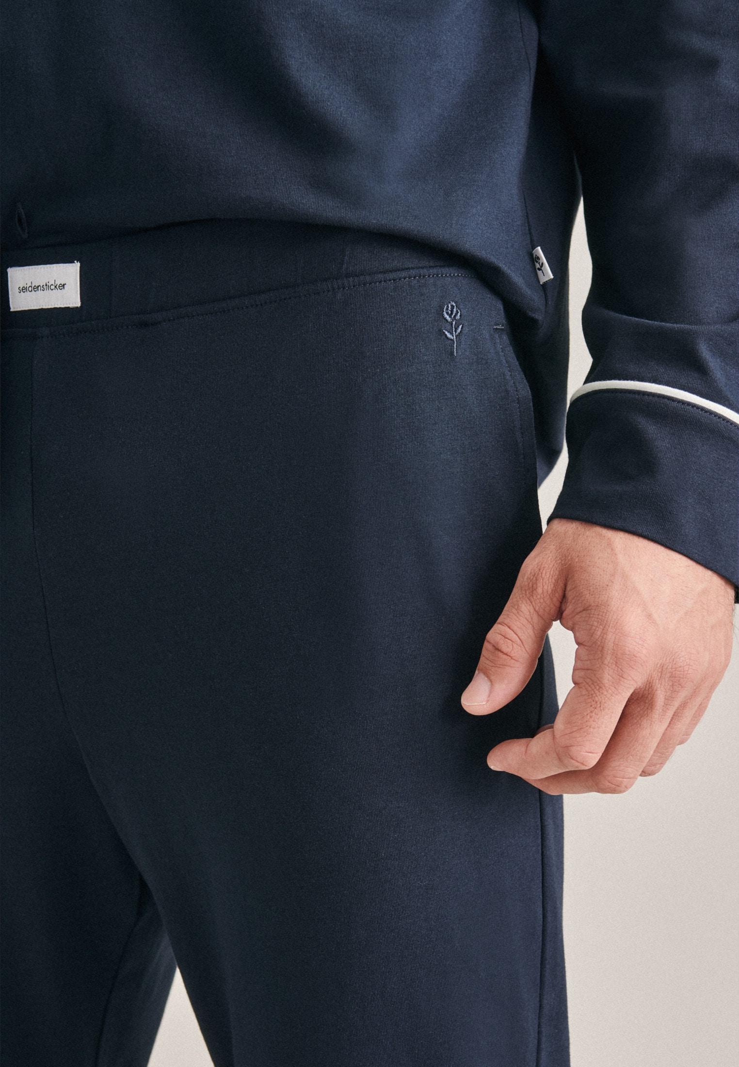 seidensticker Pantalon de nuit »Schwarze Rose«