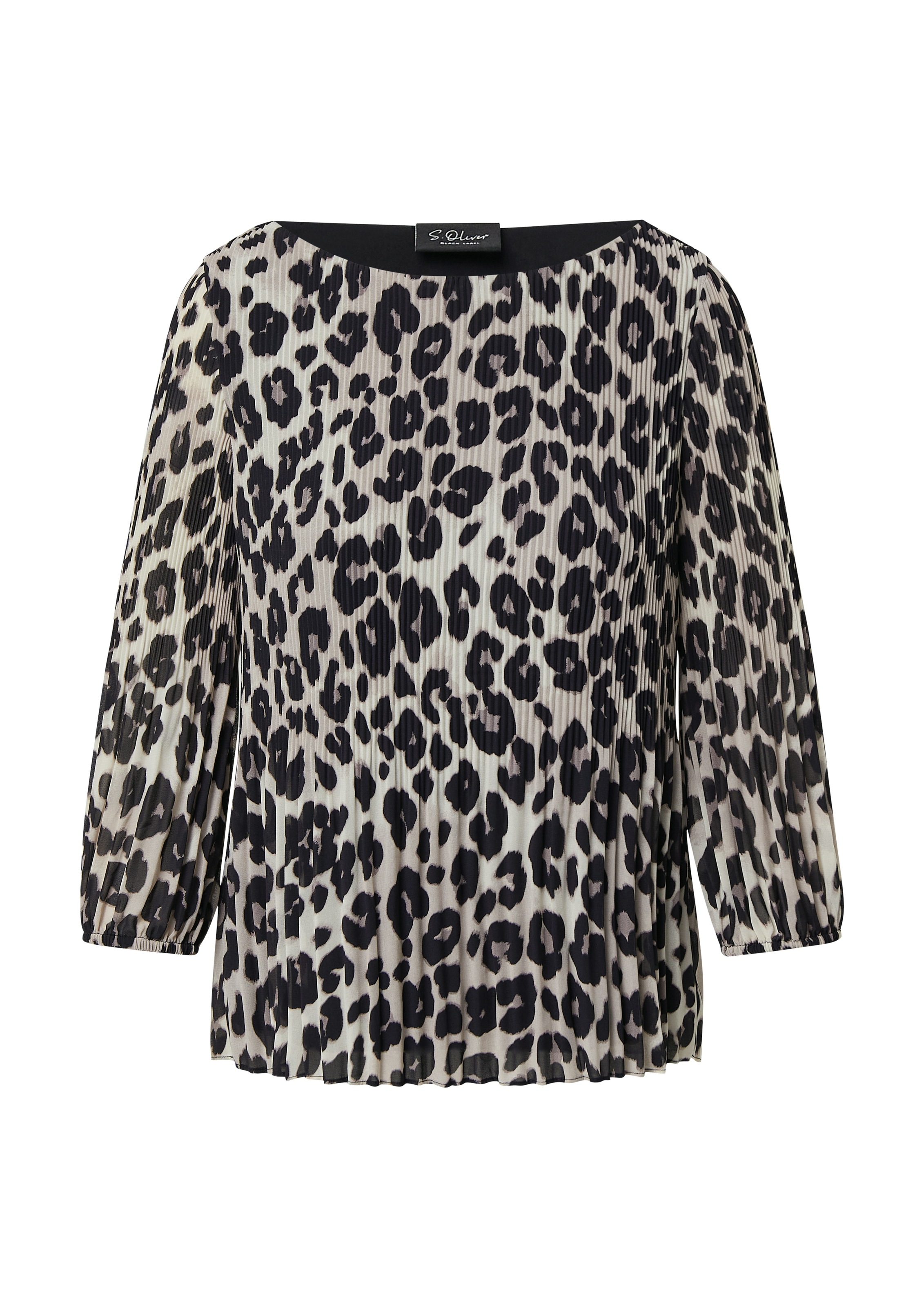 s.Oliver BLACK LABEL Klassische Bluse, mit All-Over Print