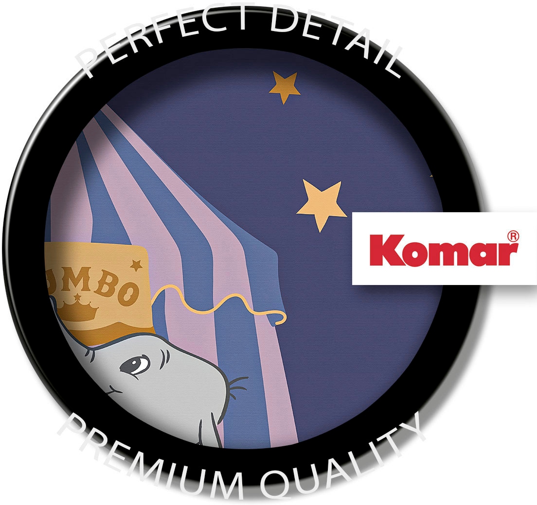 Komar Leinwandbild »Starry Night with Dumbo - Grösse 60 x 60 cm«, Disney, (1 St., 60 x 60 cm (Breite x Höhe), Keilrahmenbild mit Echtholzrahmen, Kinderzimmer