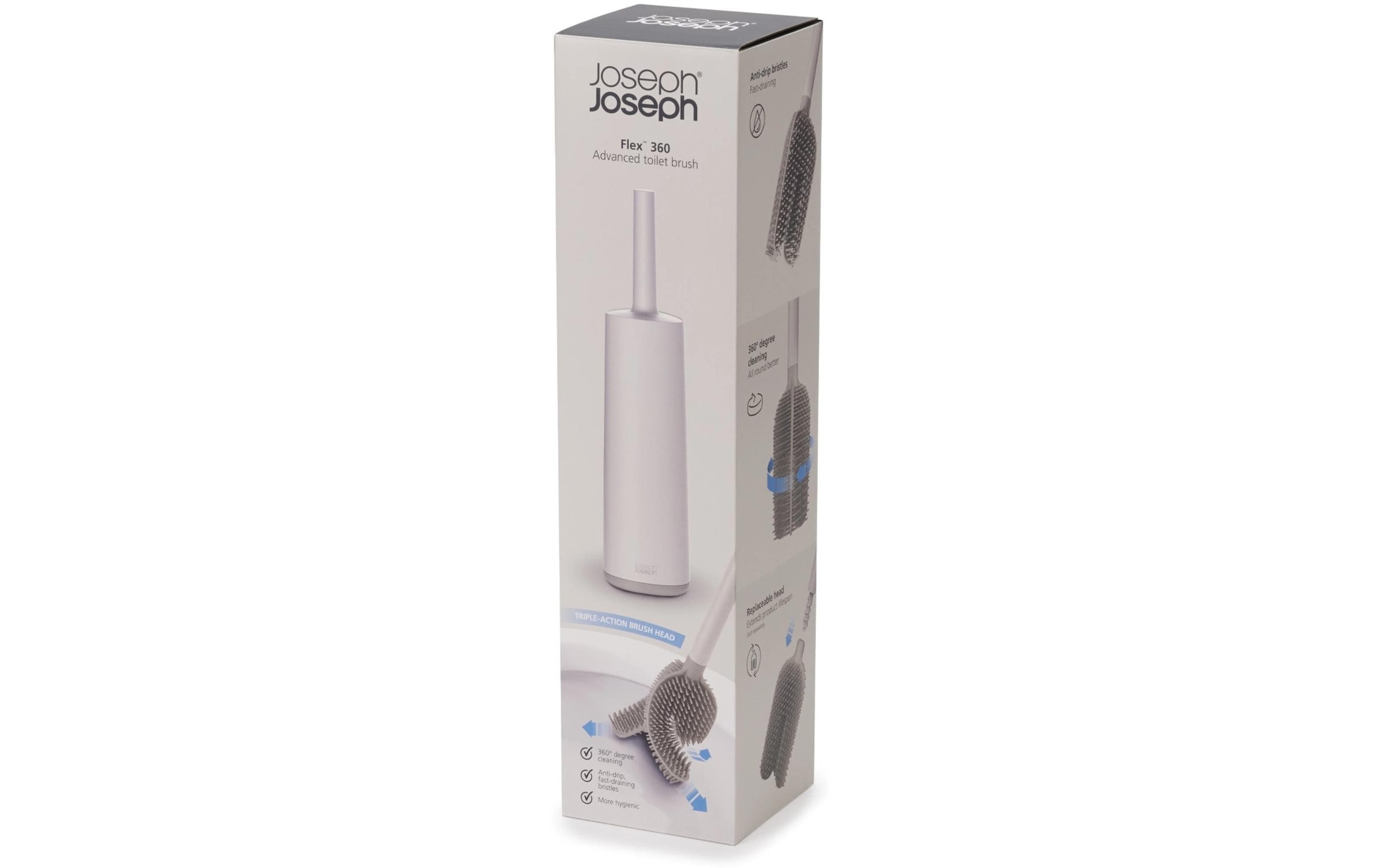 Joseph Joseph Brosse de nettoyage pour WC »Flex 360 Advanced« mit matter Oberfläche
