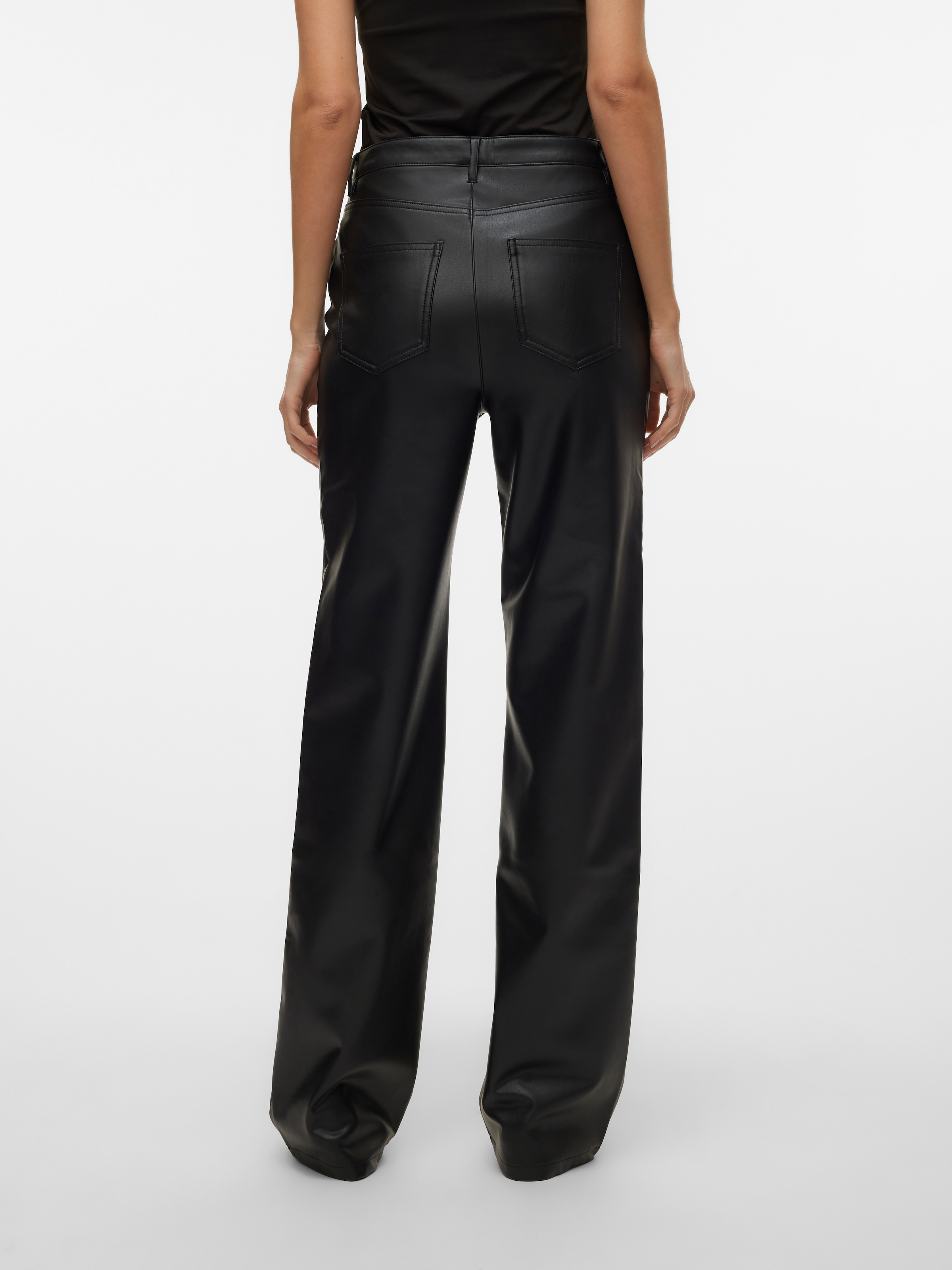 Vero Moda Lederimitathose »VMTESSA HR WIDE PL PANTS NOOS«