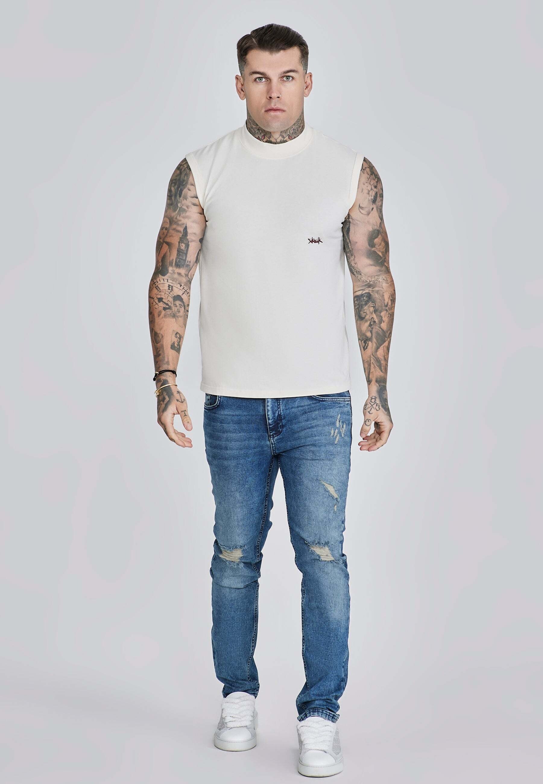 Siksilk Kurzarmshirt »Siksilk Top Active Vest«