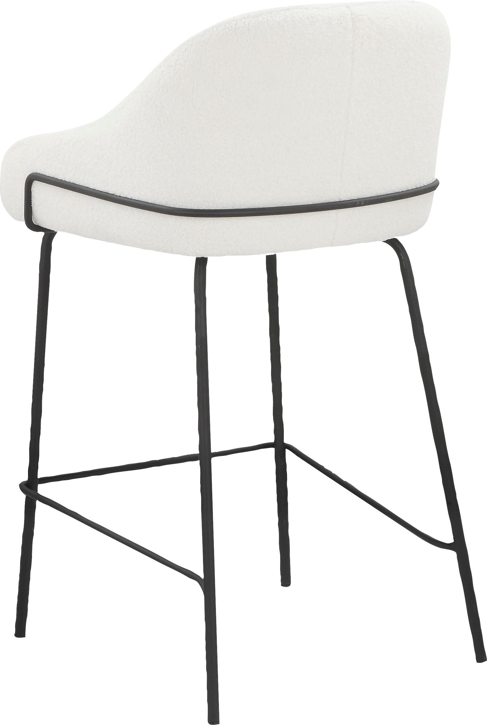 Leonique 4-Fussstuhl »Puant«, 2 St., Struktur, mit Stoff aus Polyester/recyceltem Polyester, Sitzhöhe 65 cm