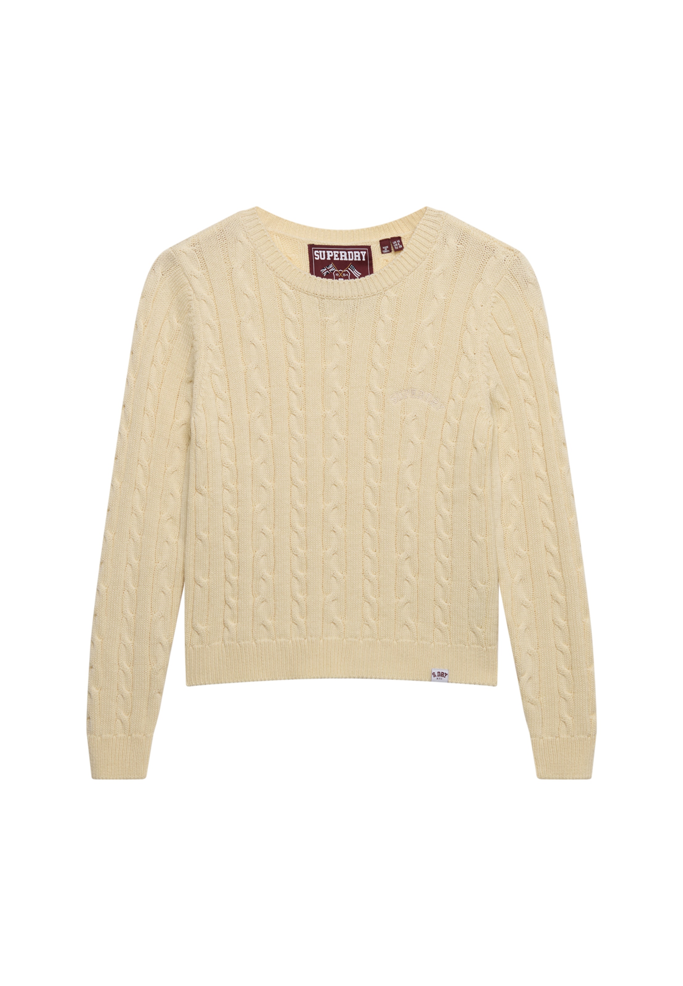 Superdry Pull en tricot »ESSENTIALS SLIM CABLE JUMPER«