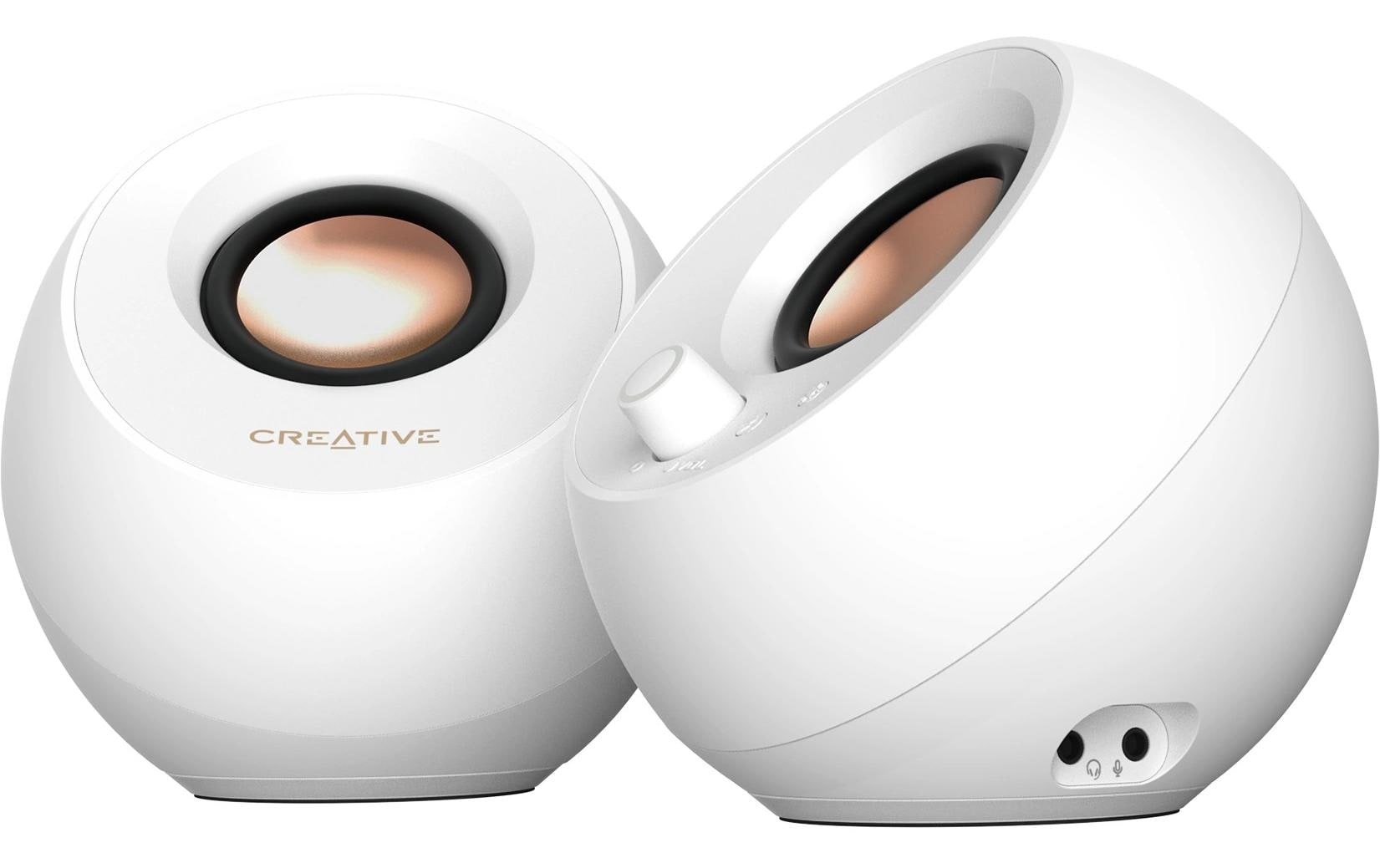 Creative Haut-parleurs pour PC »Pebble Pro, 2.0, Bluetooth 5.3, USB Audio, RGB« ( ) entrée AUX 3,5 mm