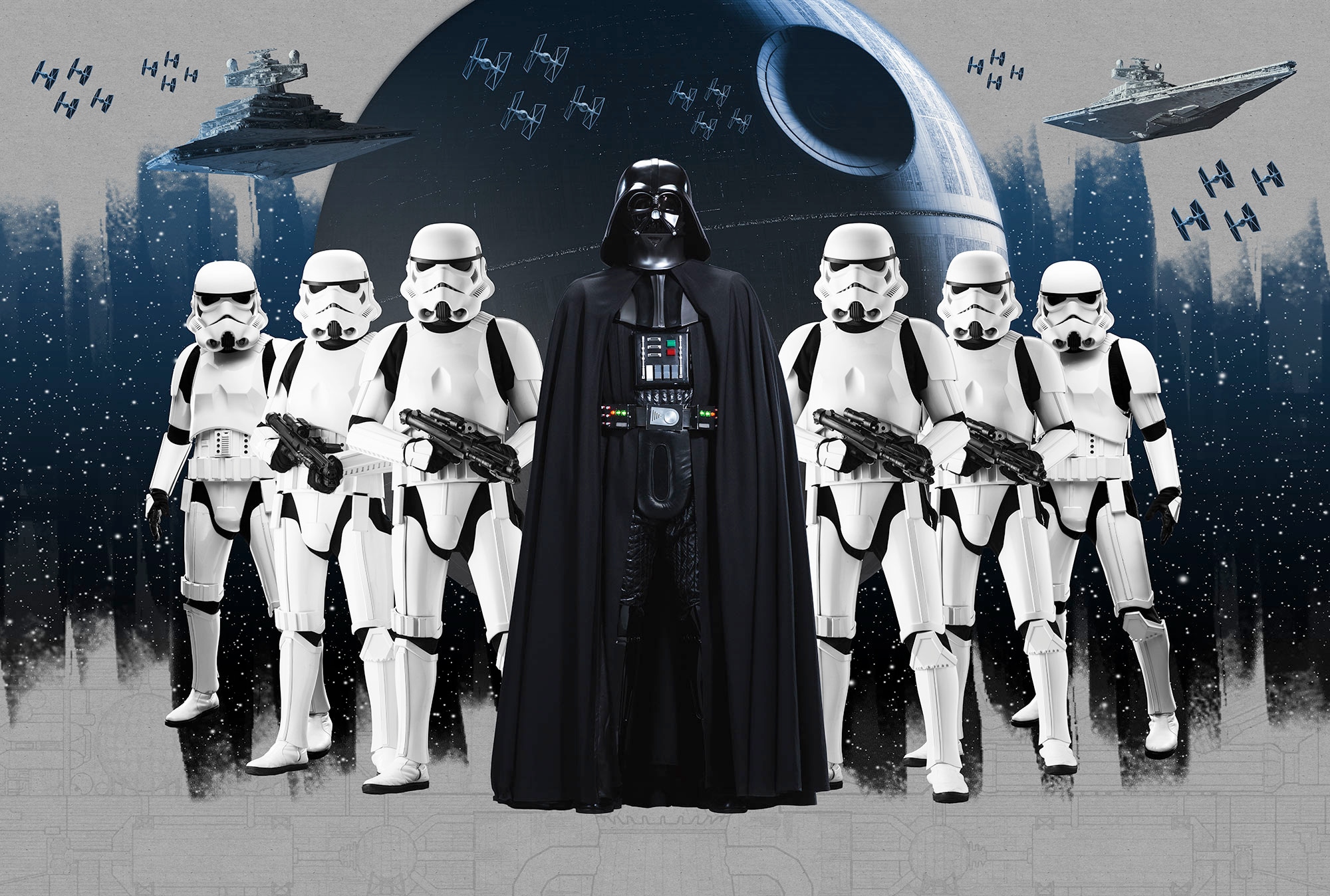 Komar Fototapete »Vlies Fototapete - STAR WARS The Dark Side - Grösse 368 x 248 cm« Motiv | bedruckt glatt