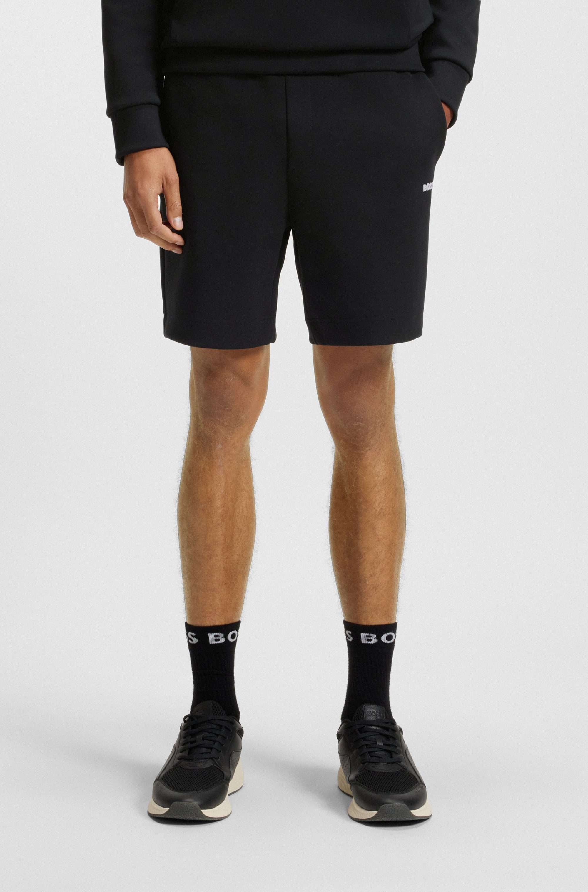 Image of BOSS GREEN Sweatshorts "Shorts Zone" mit Streifendetails Sweatpants Freizeithose