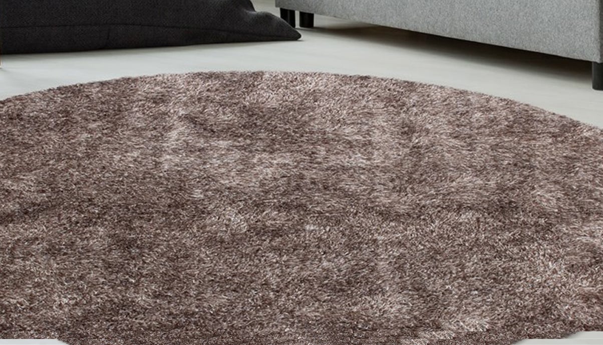 Bruno Banani Hochflor-Teppich »Alga«, rund, 40 mm Höhe, Uni-Farben, besonders weich und kuschelig