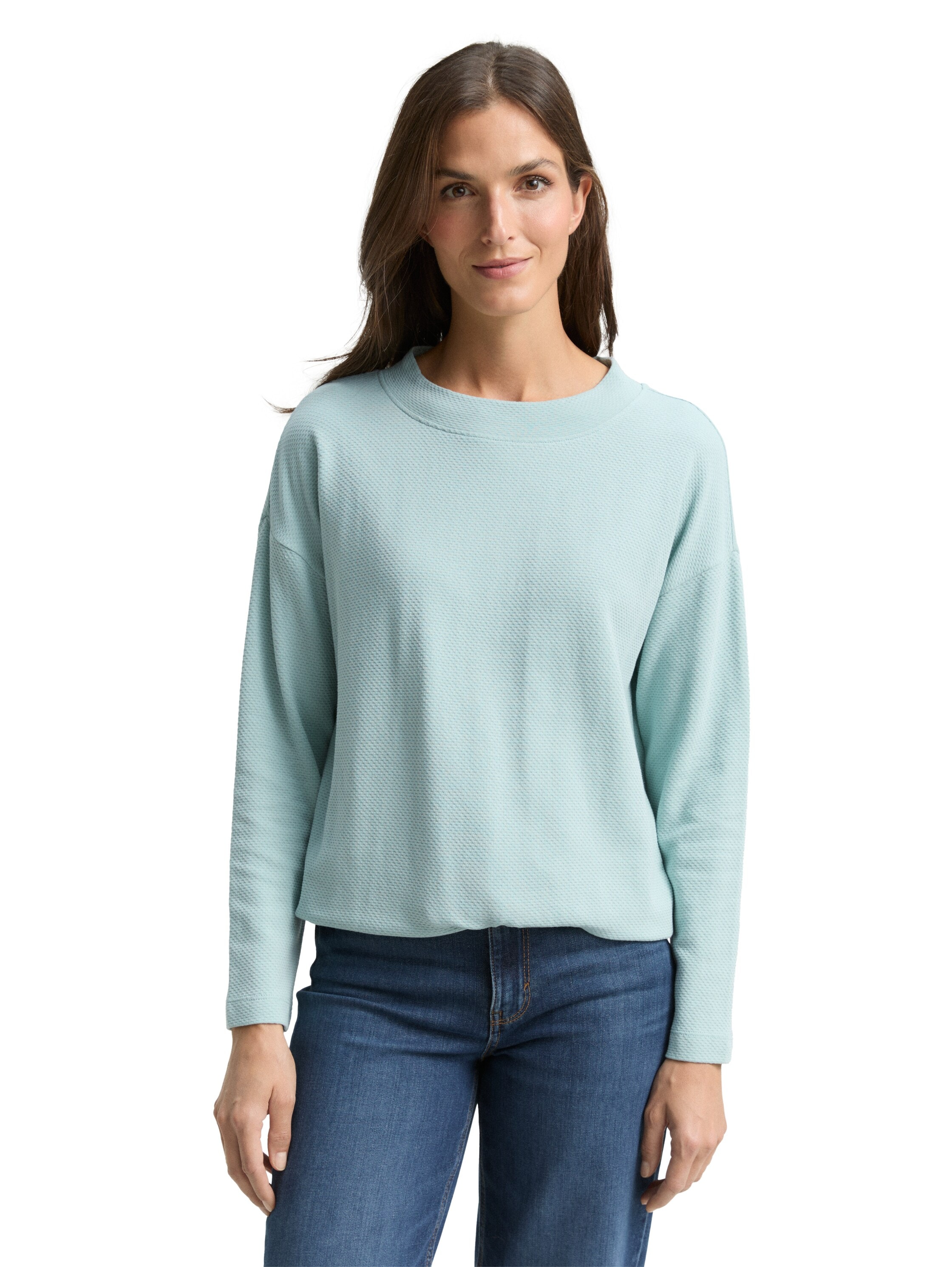 Image of TOM TAILOR Sweatshirt, mit Kordelzug am Saum