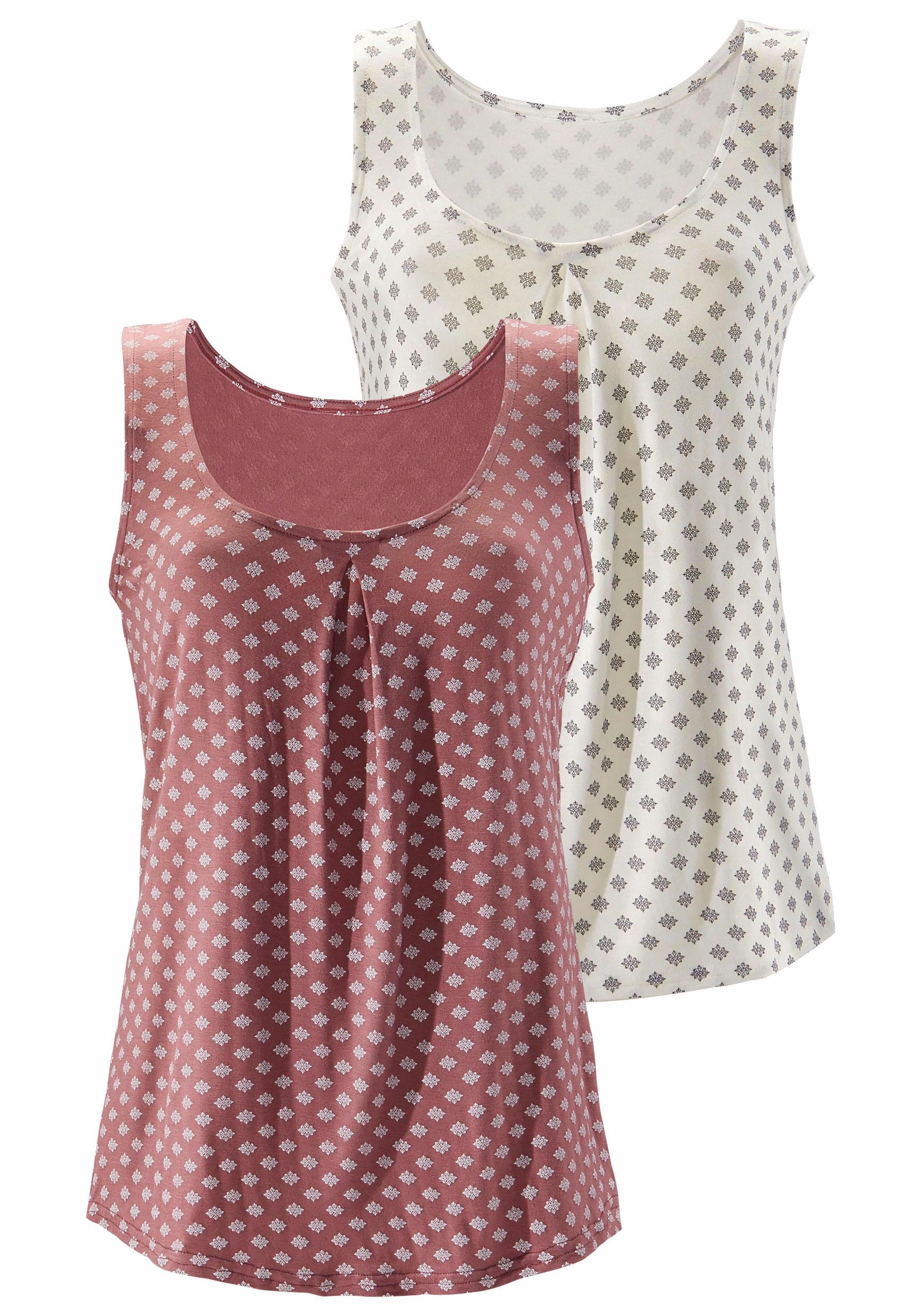 Image of LASCANA Strandtop "mit schönem Druck" 2er-Pack, aus elastischer Viskose-Qualität