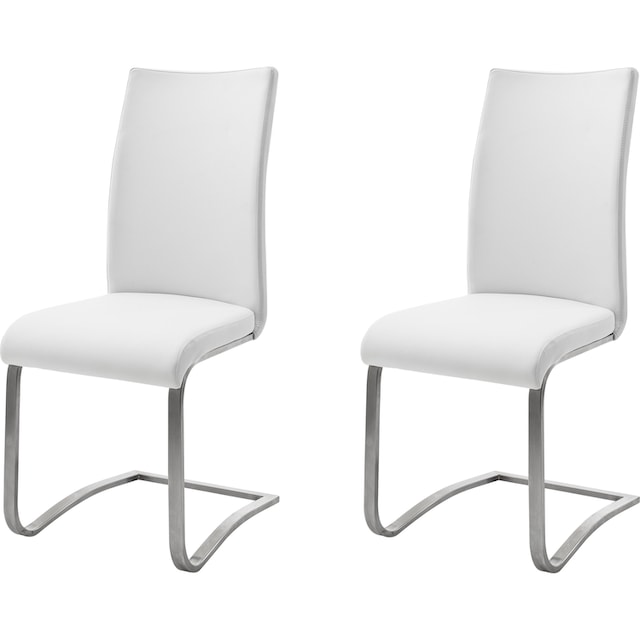 Leder, günstig Stuhl mit furniture bis (Set), 2 130 St., kaufen MCA Freischwinger »Arco«, Kg belastbar Echtlederbezug,