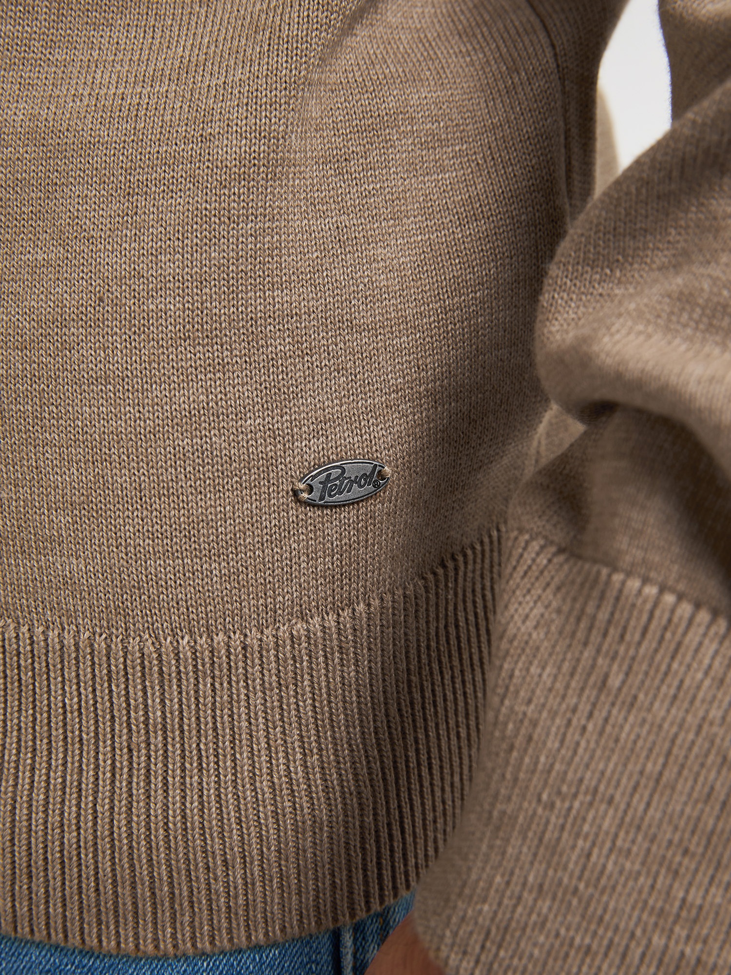 Petrol Industries Pull col V »V-Neck Basi« Materialmix mit Baumwollanteil