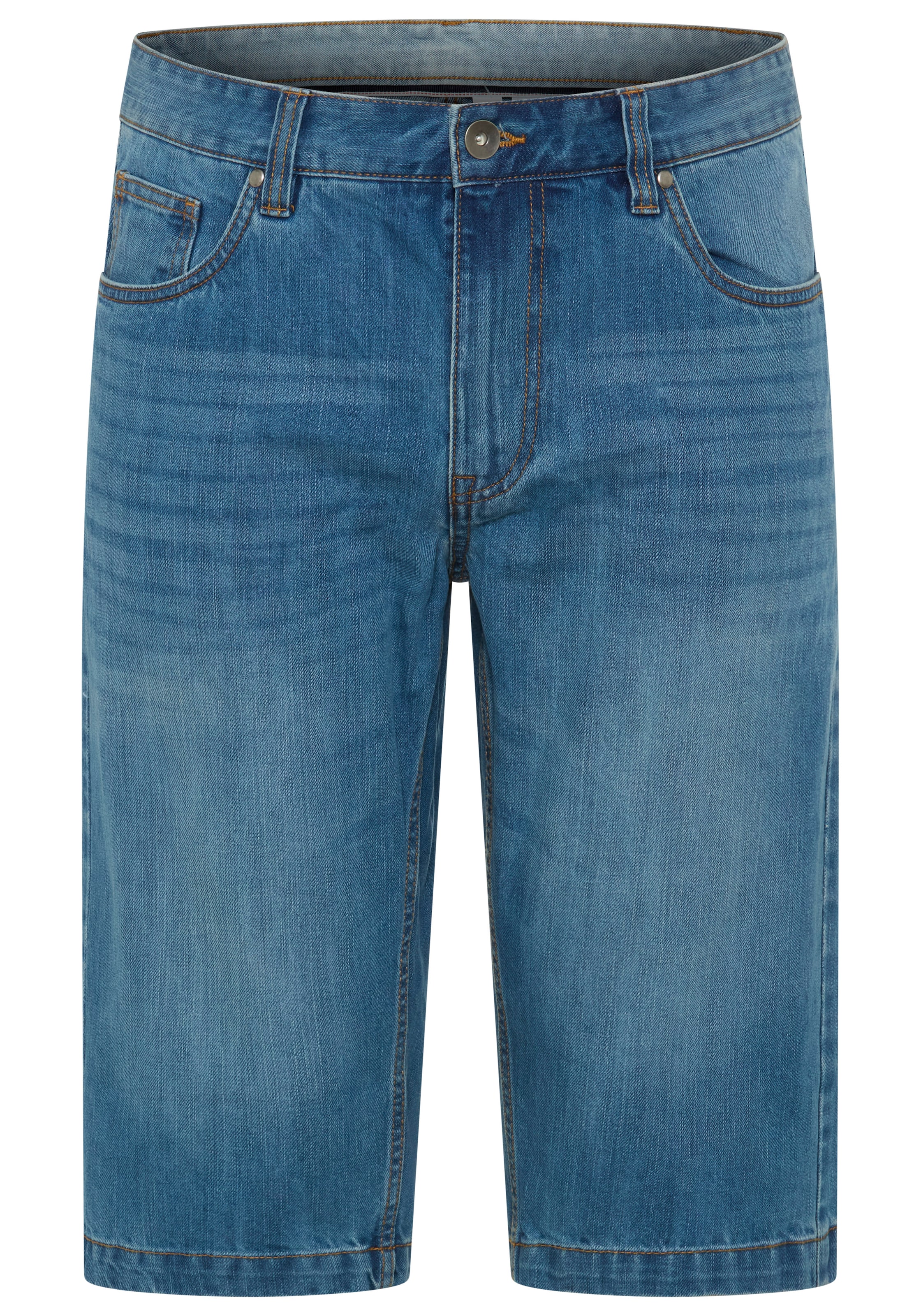 Image of Arizona Jeansbermudas "mit Abriebeffekten für einen collen Used-Look" Regular Fit Passform, gerade Beinform, niedrige Leibhöhe