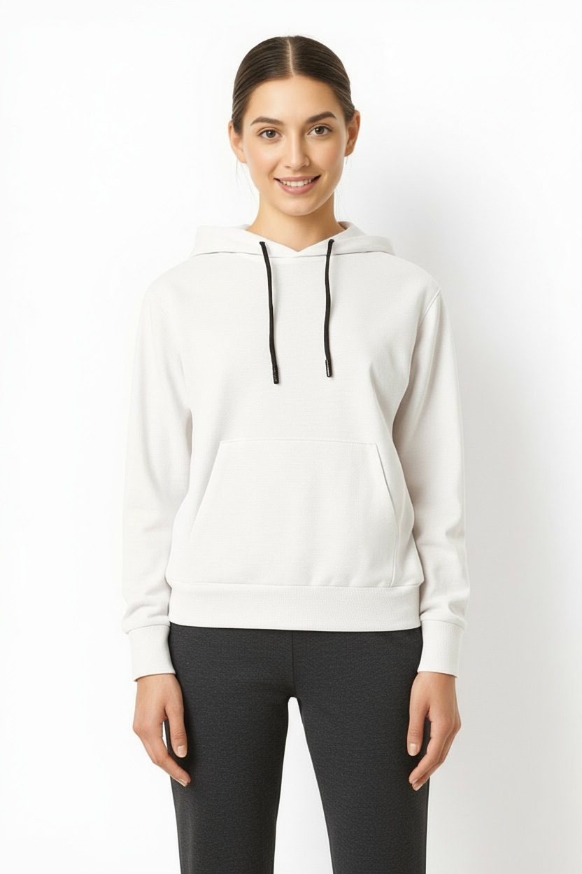 Image of CMP Kapuzenpullover "WOMAN SWEAT FIX HOOD" aus Polyester, Viskose und Elasthan, mit fixierter Kapuze