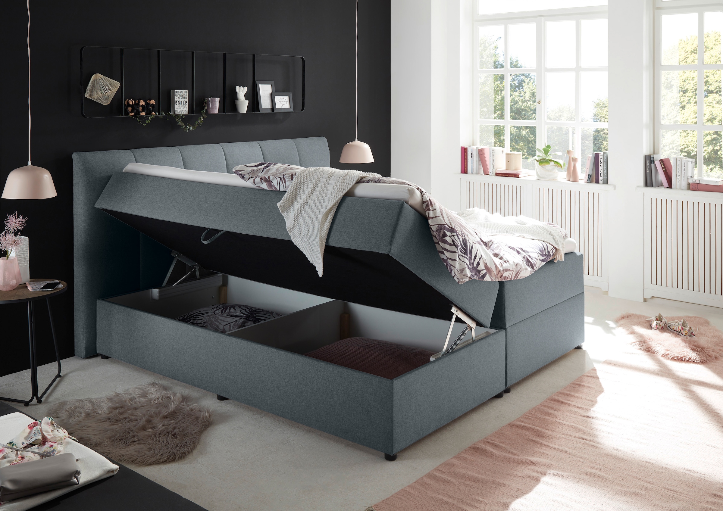 ED EXCITING DESIGN Boxbett »Granada«, inkl. Bettkasten und Topper