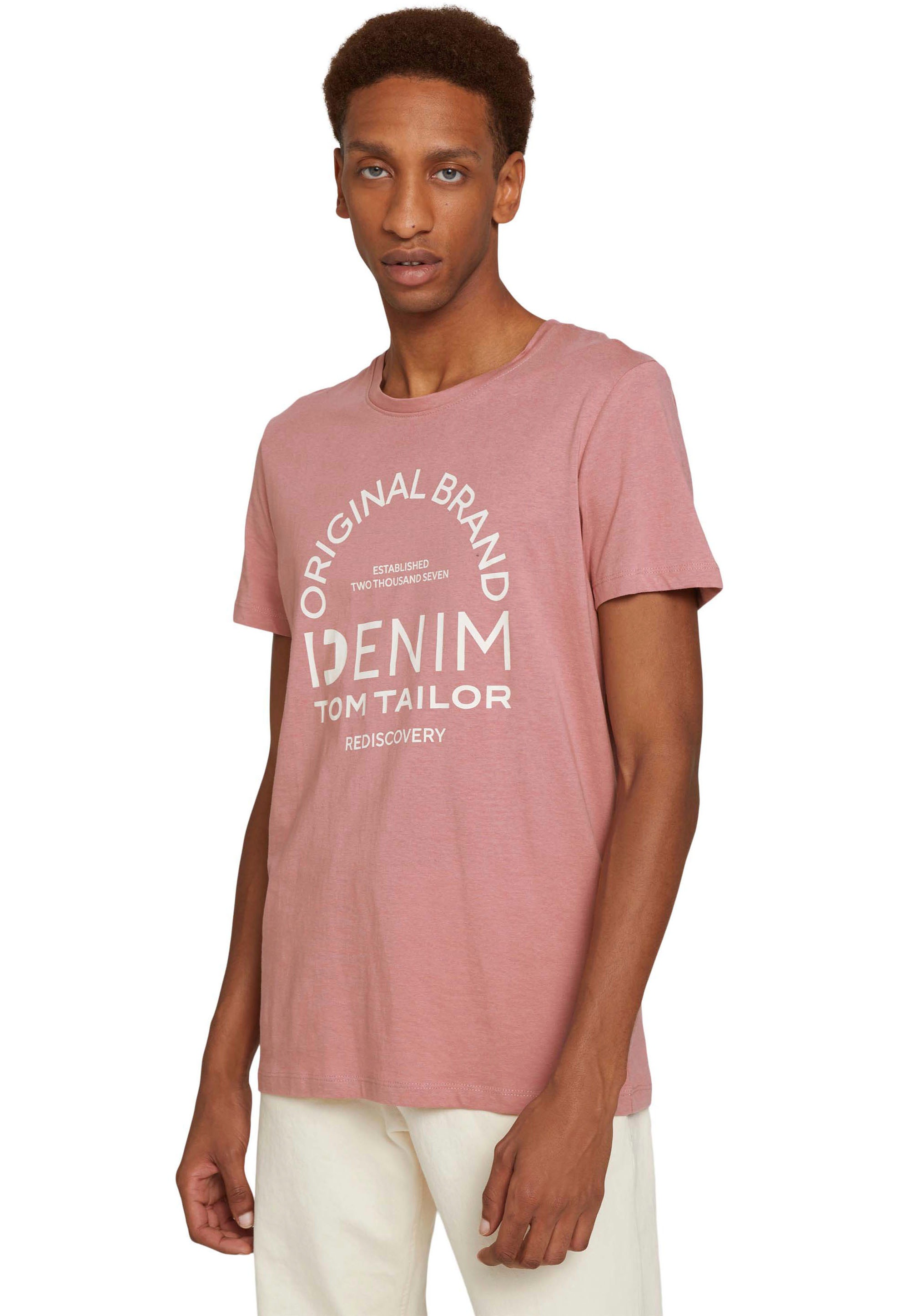 Image of TOM TAILOR Denim T-Shirt, mit Logoprint bei Ackermann Versand Schweiz