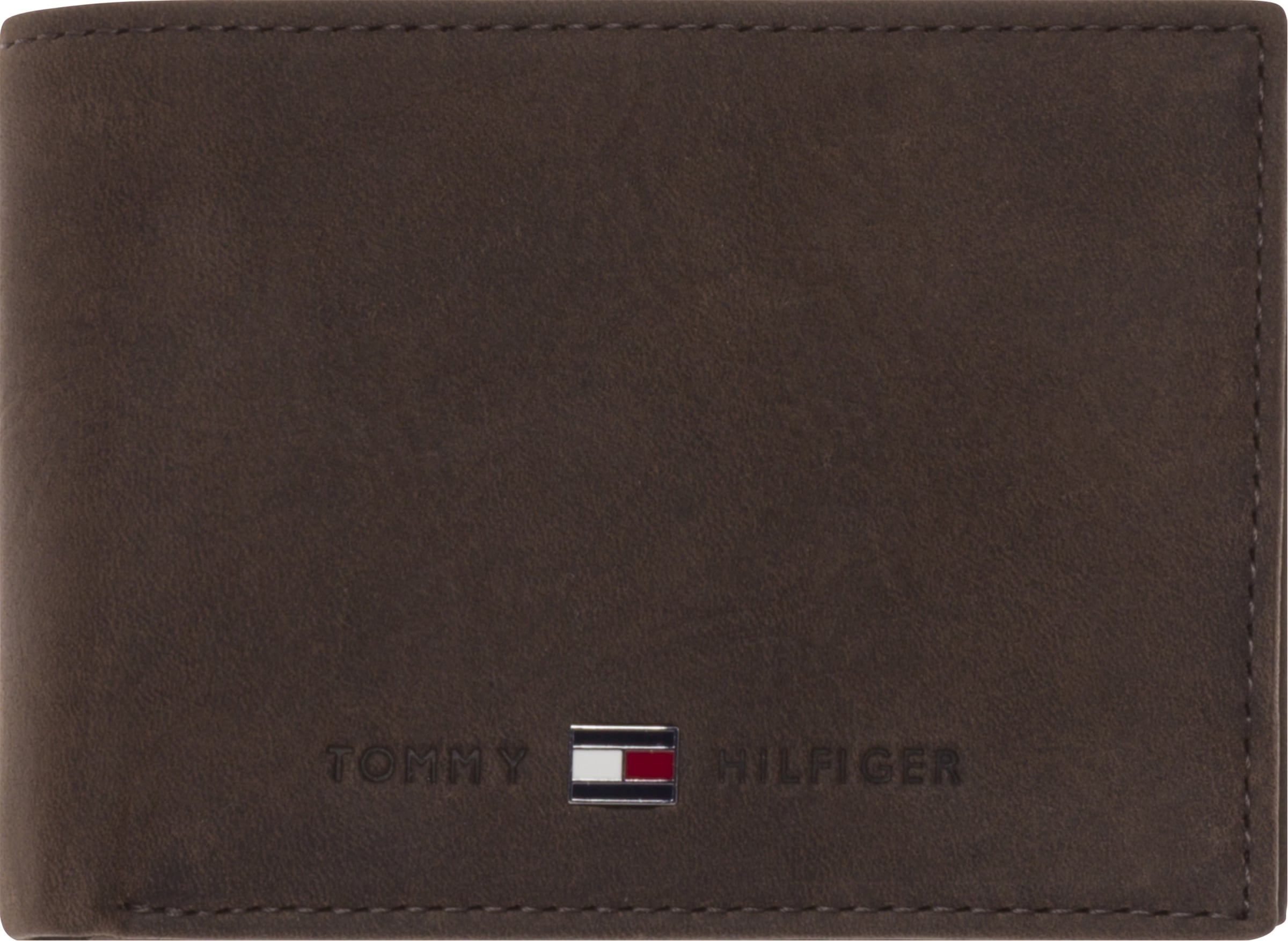 Tommy Hilfiger Geldbörse »JOHNSON MINI CC FLAP COIN POCKET«, aus hochwertigem Leder