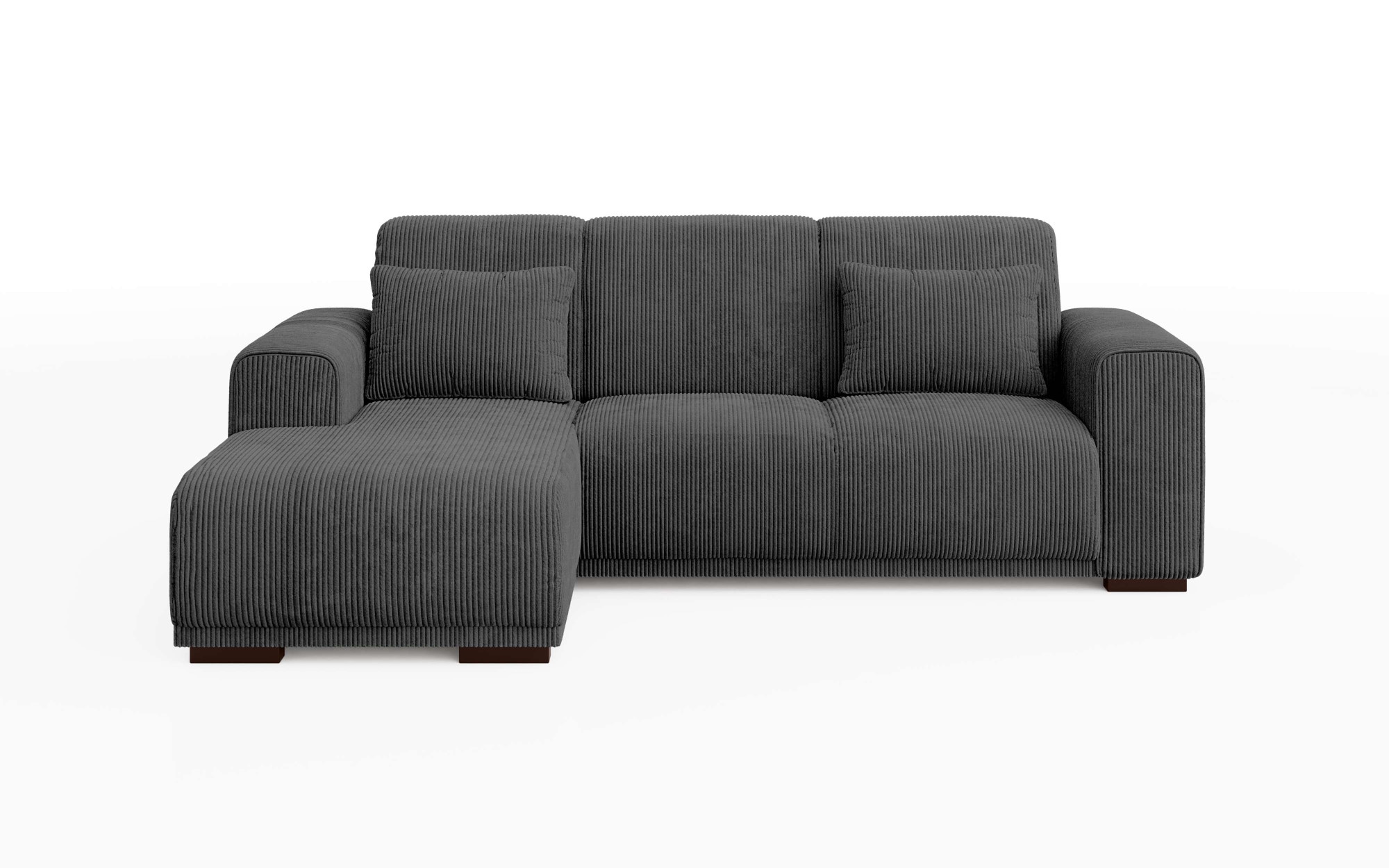 Home affaire Ecksofa »BORNHOLM L-Form mit Recamiere, Masse B/T/H: 234/162/85 cm«, Recamiere links oder rechts bestellbar, Wellenfederung, inkl. 2 Kissen