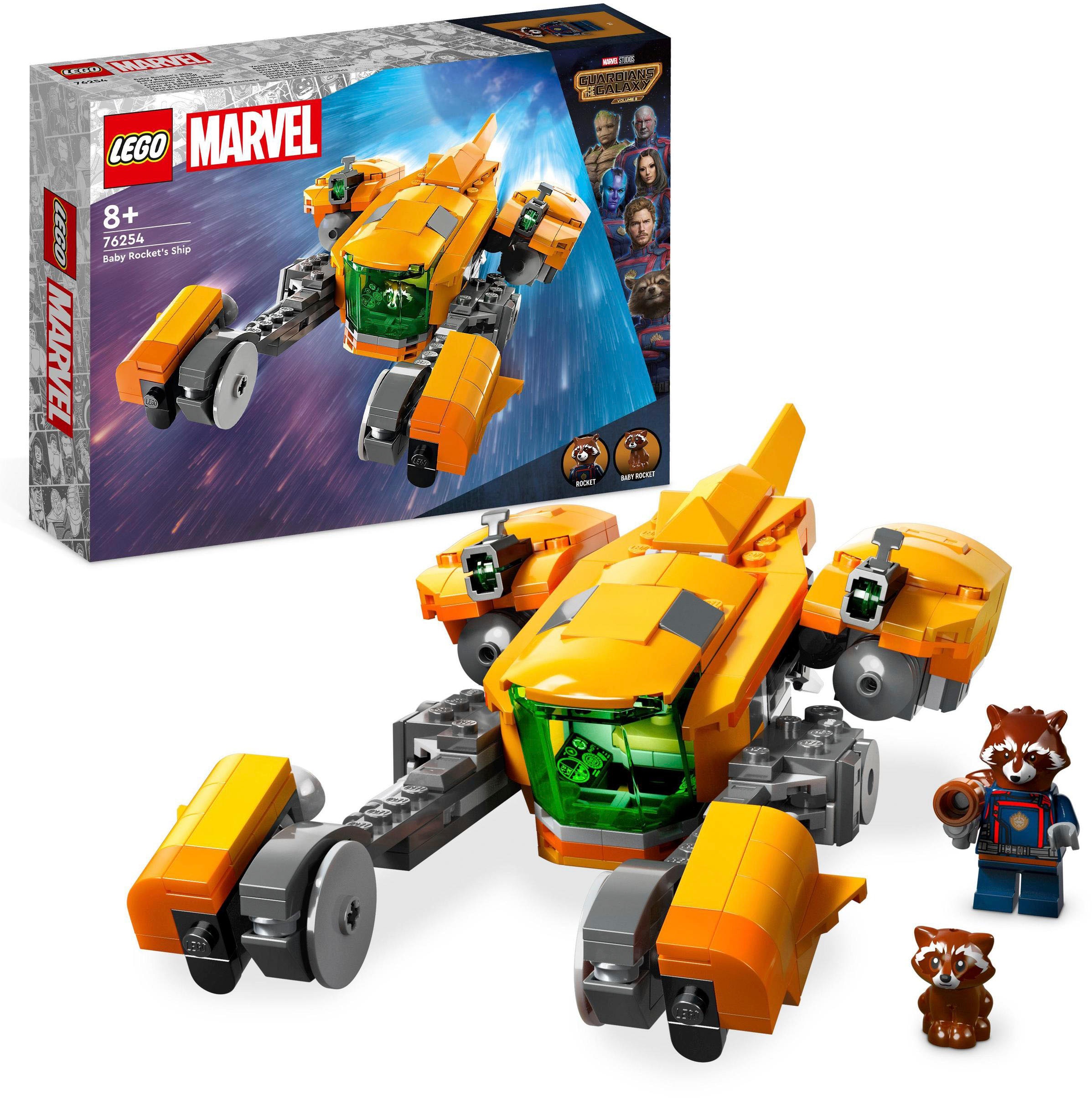 LEGO® Konstruktionsspielsteine »Baby Rockets Schiff (76254), LEGO® Marvel«, (330 St.), Made in Europe