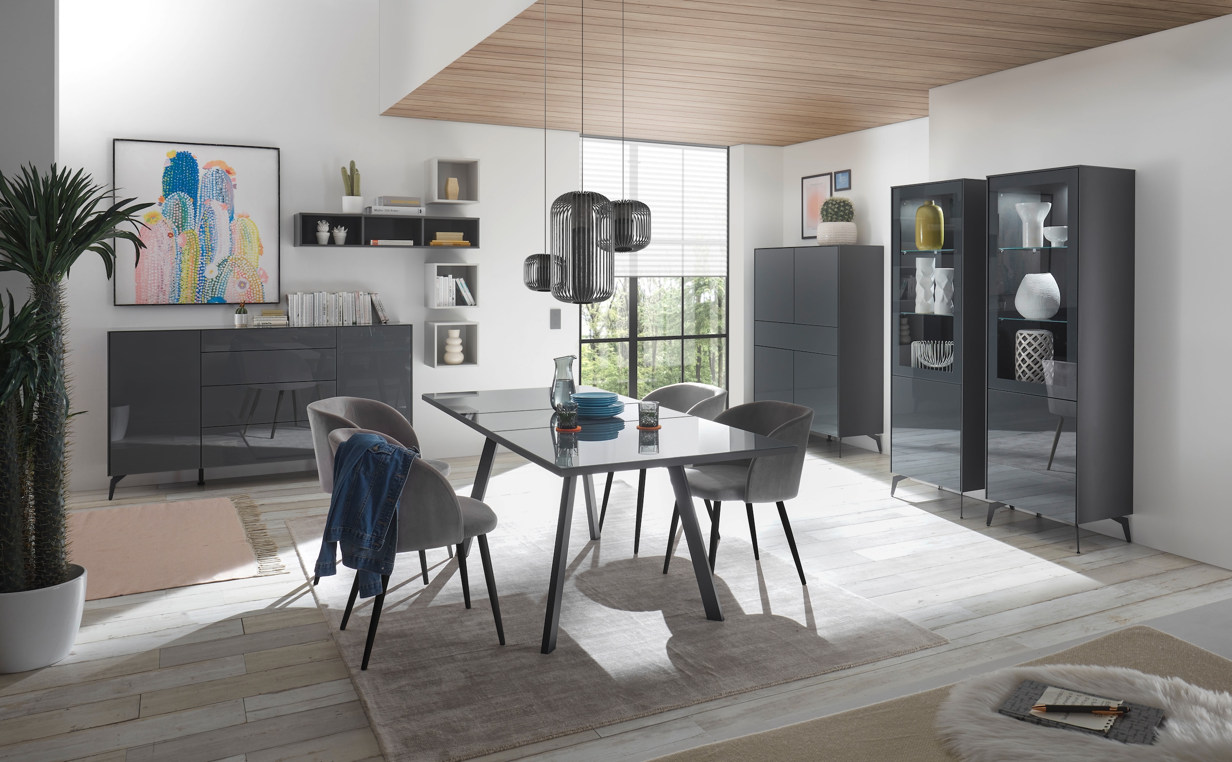 Mäusbacher Kommode »Imola TOPSELLER!«, (OTTOs Choice), Mäusbacher Kommode mit Glasfront und Glasoberplatte