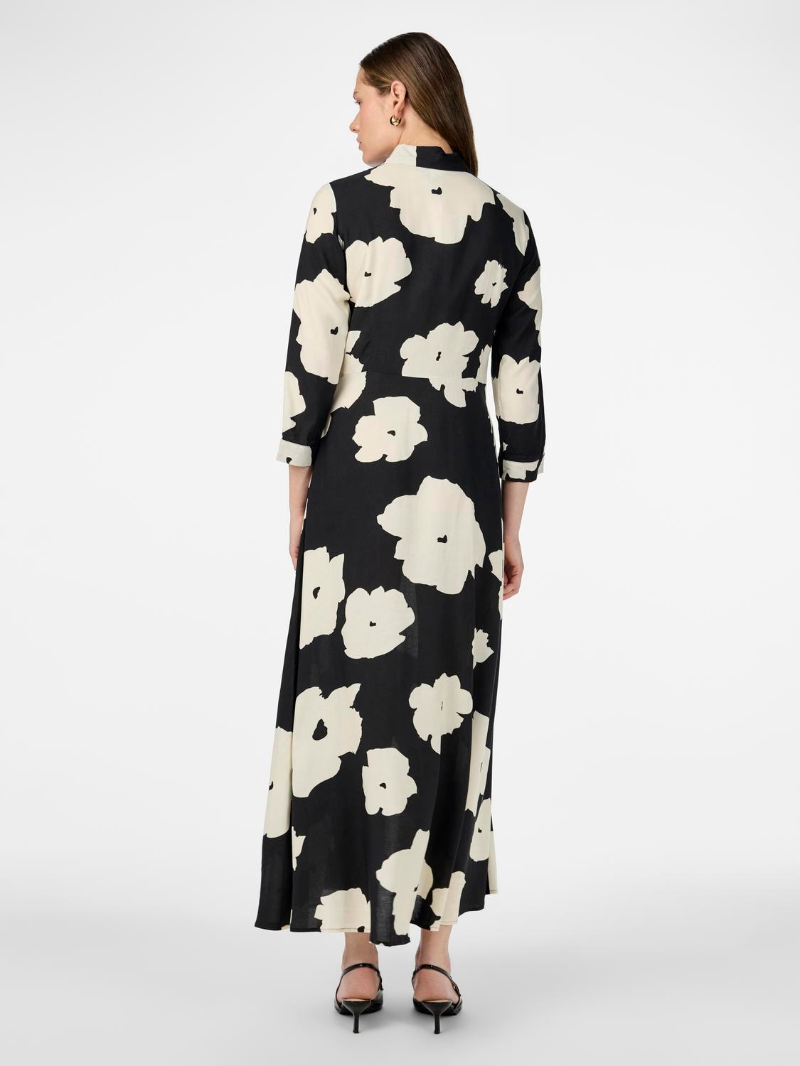 Y.A.S Hemdblusenkleid »YASSAVANNA LONG SHIRT DRESS«, Sommerkleid, mit 3/4 Ärmel