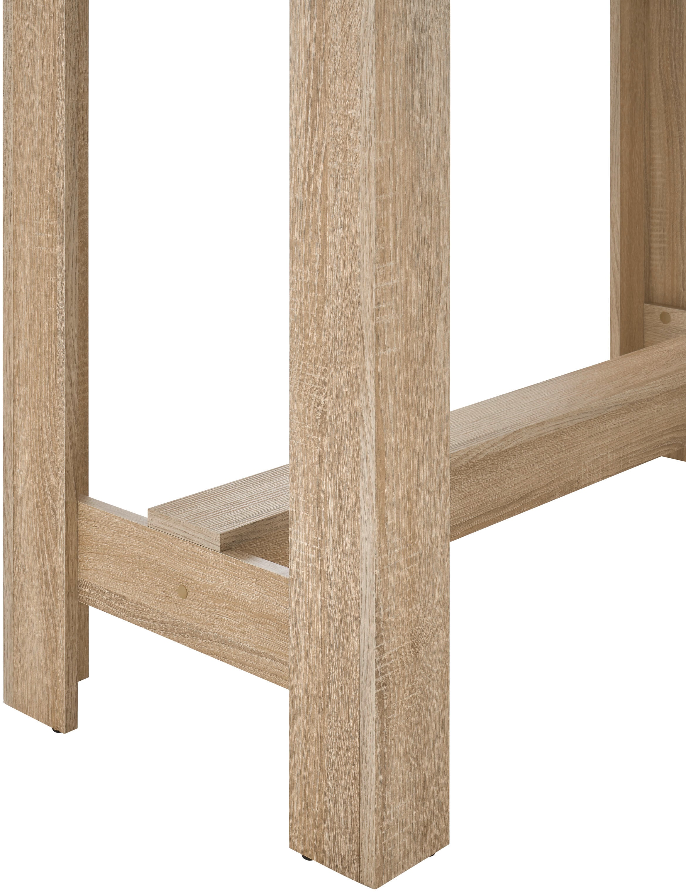 Stolkom Table de bar »Modesto Küchentisch, Bistrotisch, Stehtisch Küche, BxHxT 115x103x50 cm« Grozügige Fläche, Stabiler Halt, Tischplatte melaminbeschichtet