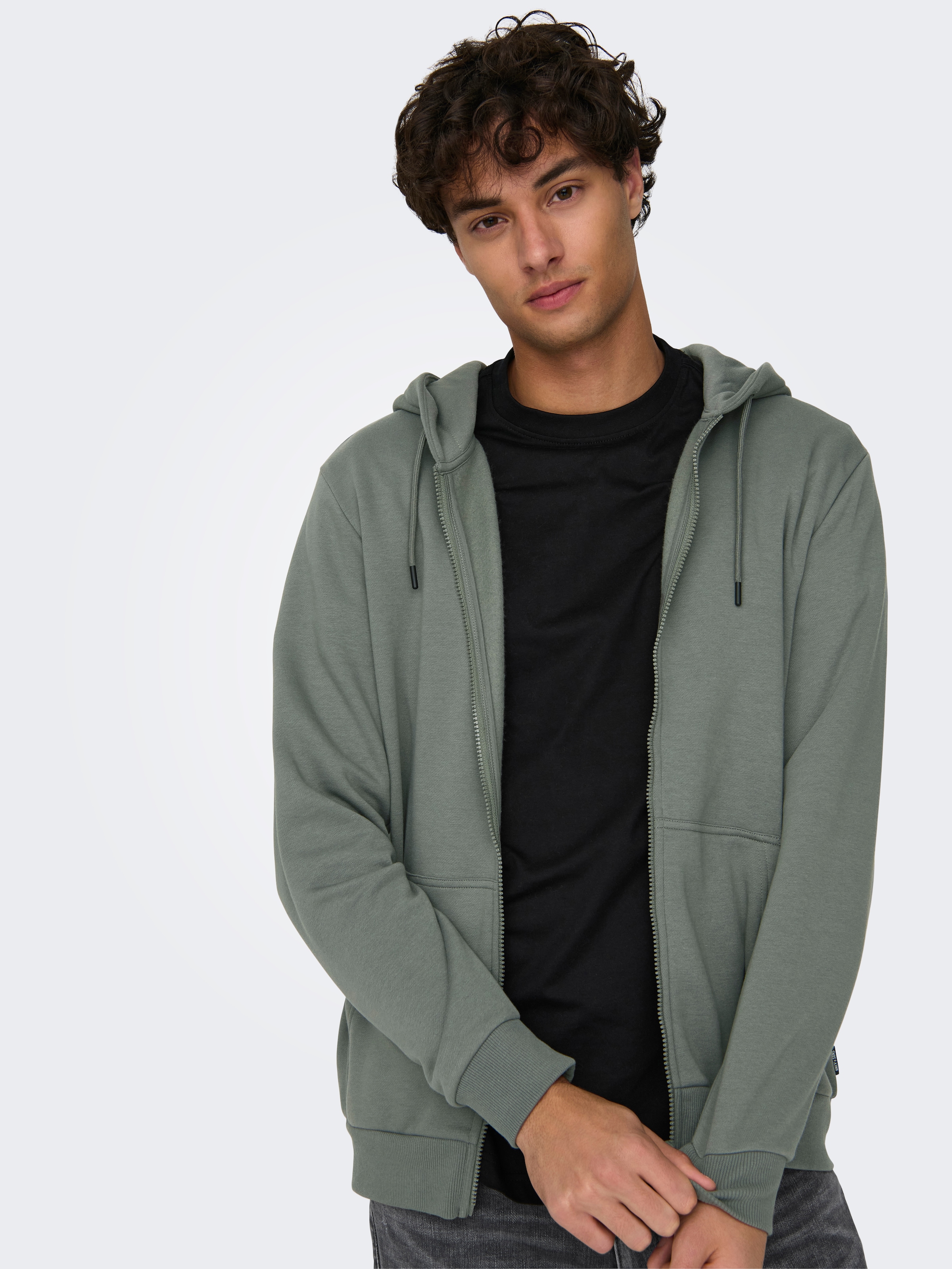 ONLY & SONS Sweat à capuche »ONSCERES ZIP THR. HOODIE SWEAT NOOS«