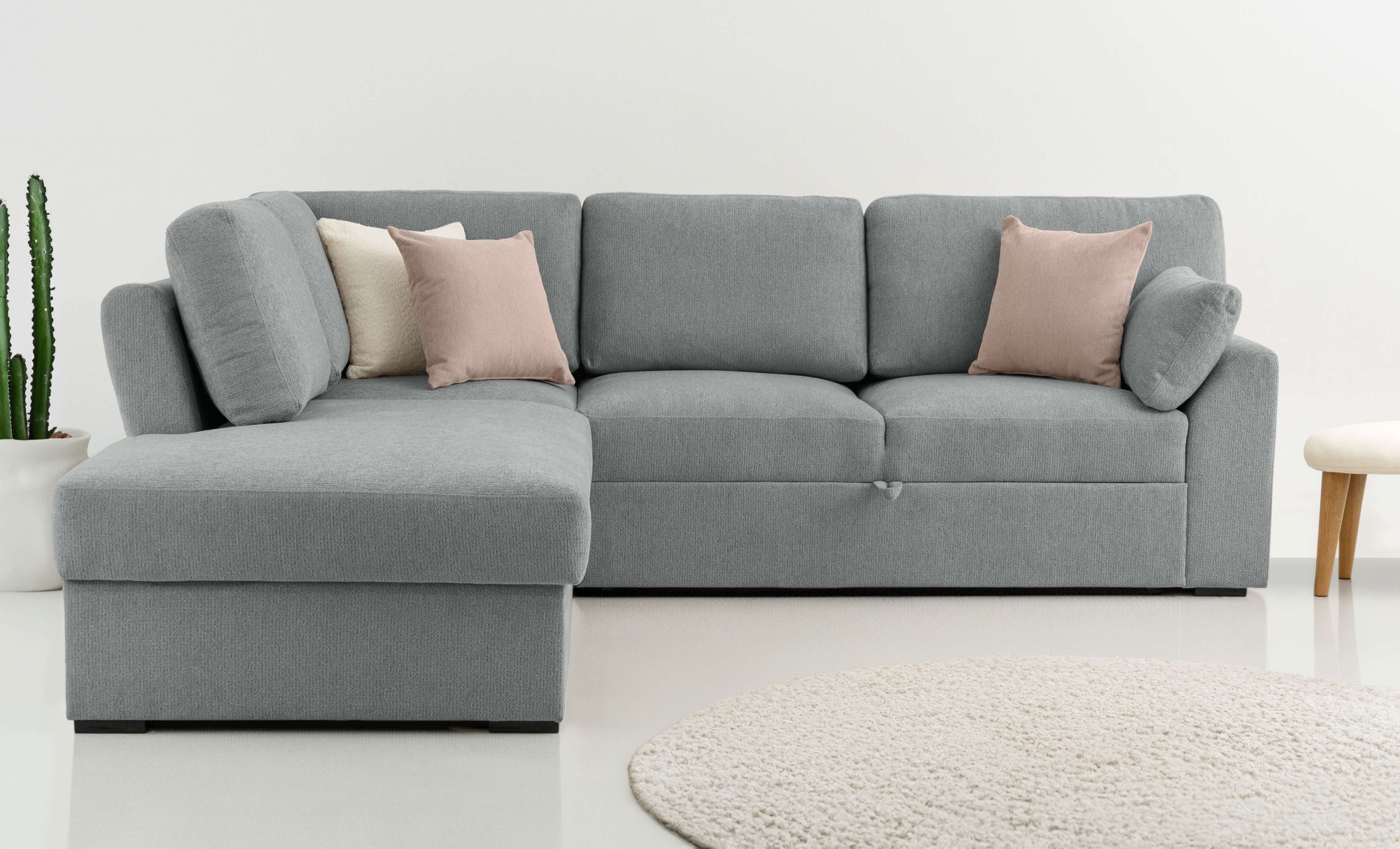 Image of Home affaire Ecksofa "Citry" Breite 242 cm, Chenille, Bettfunktion, Bettkasten, L-Form