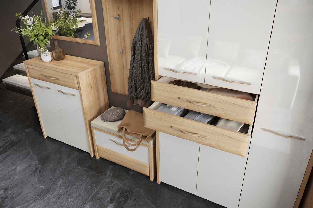 GOODproduct Schuhbank »Gala« hochwertig UV lackiert, mit Sitzkissen, Breite 70cm