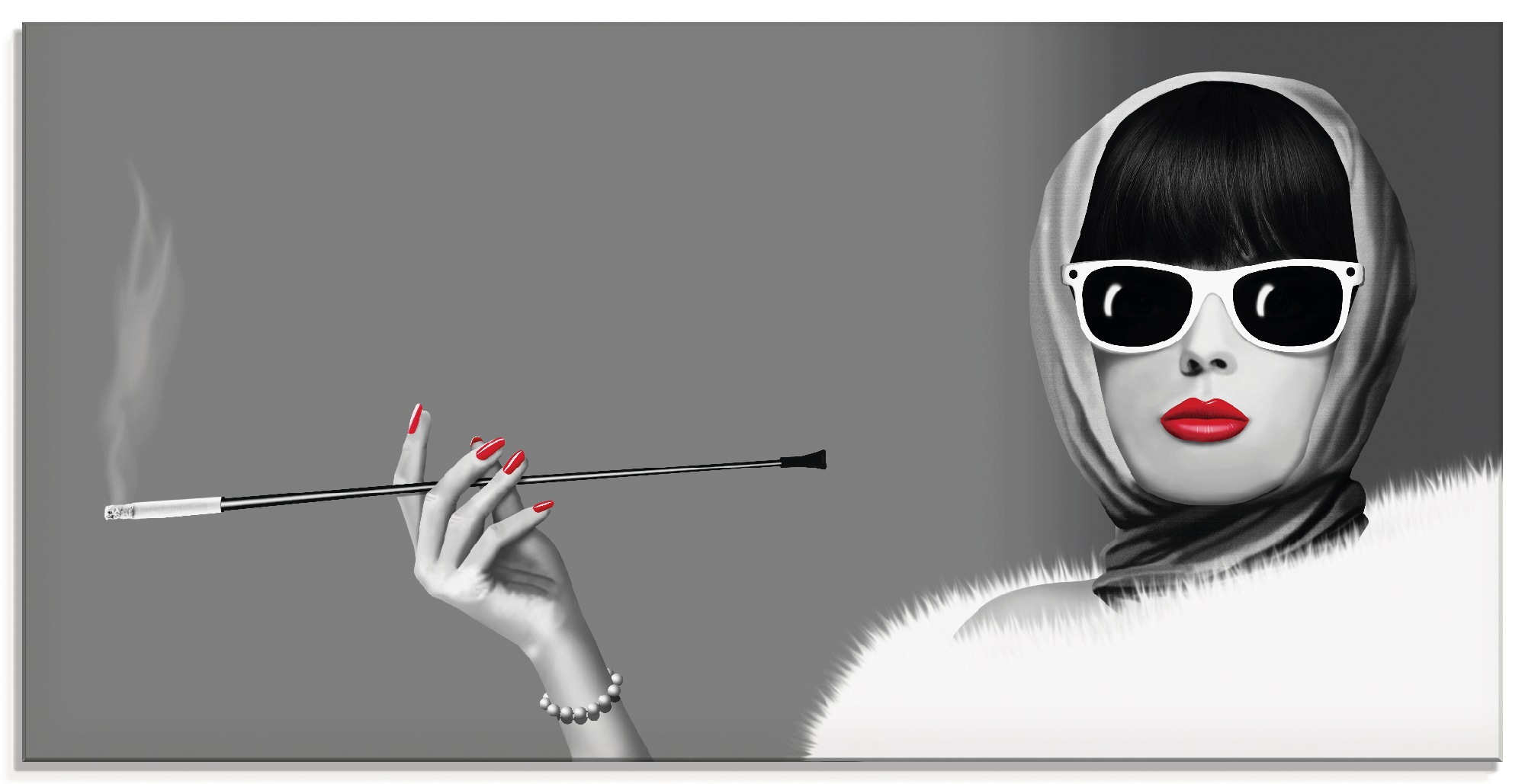 Image of Artland Glasbild »Lady elegance«, Frau, (1 St.) bei Ackermann Versand Schweiz