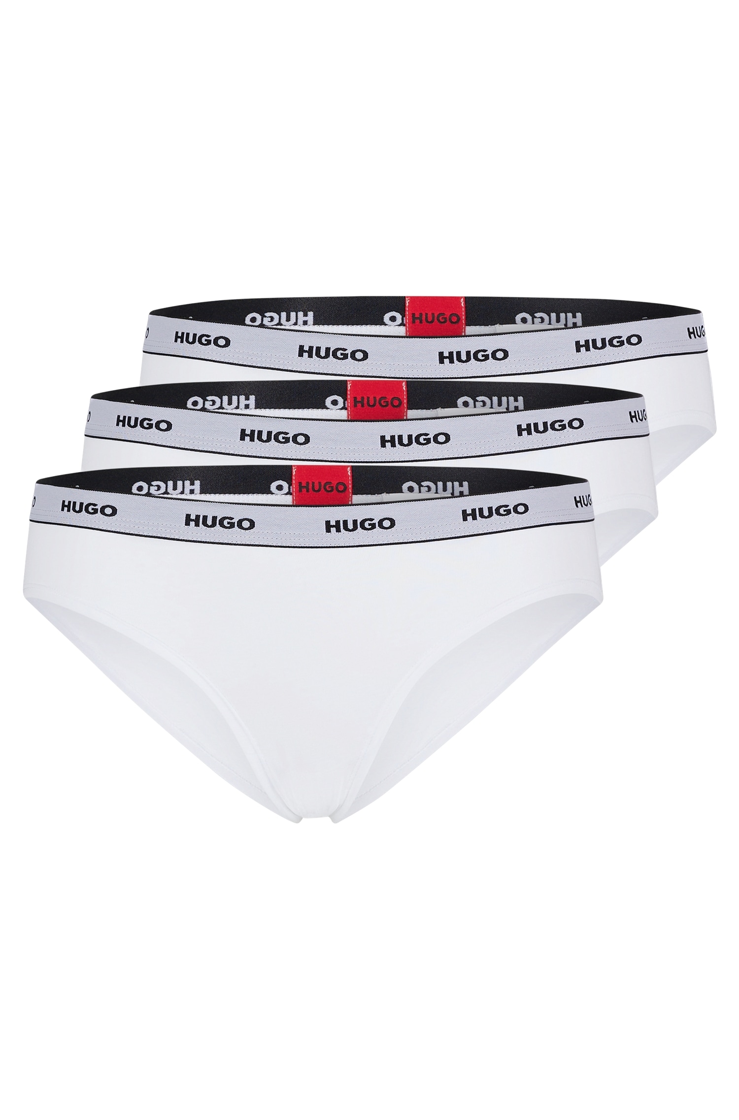 HUGO Underwear Slip »TRIPLET BRIEF STRIPE«, (Packung, 3 St., 3er Pack), mit HUGO Logo-Elastikbund