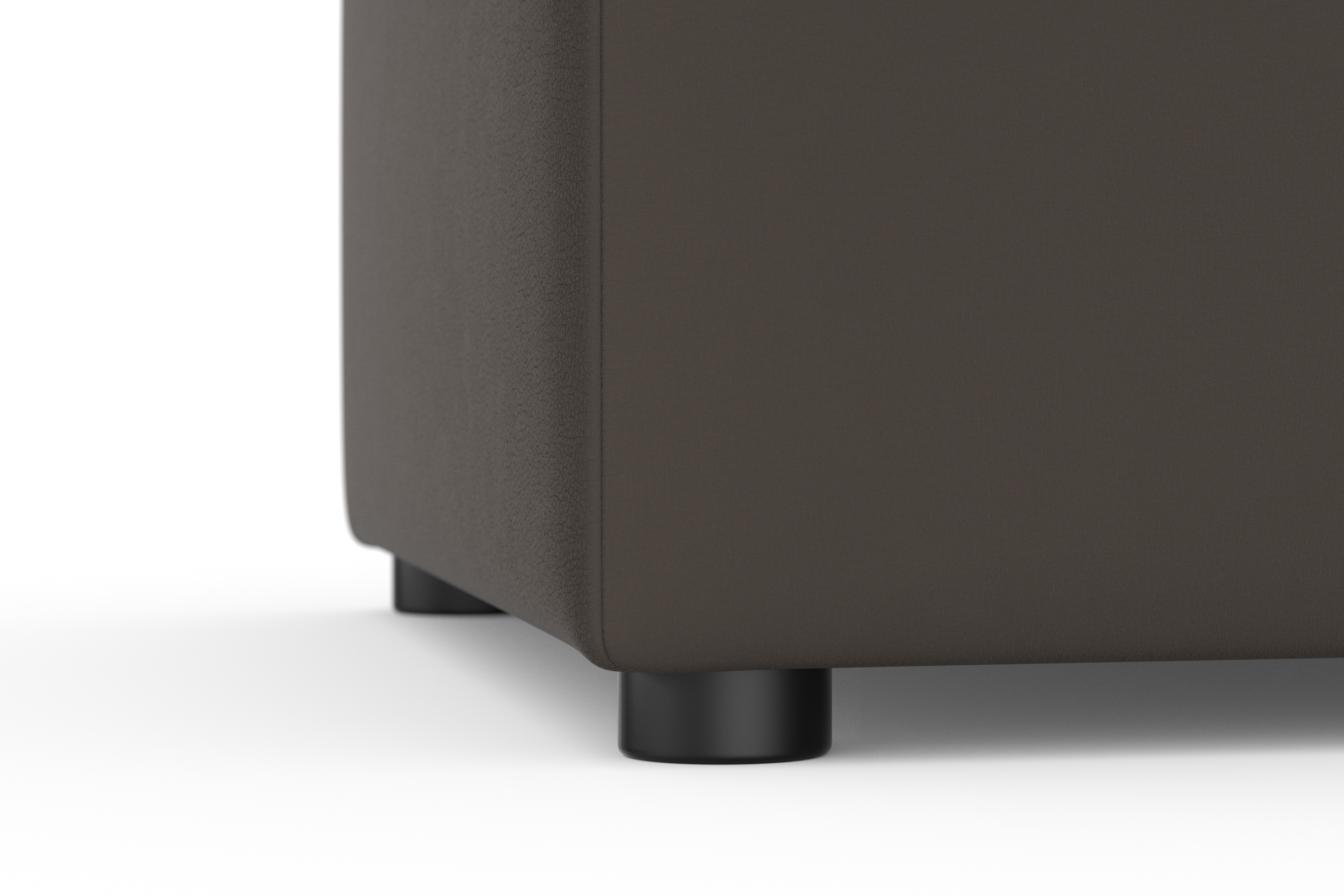 DOMO collection Hocker »Topper«, mit Wellenunterfederung, auf Kunststoffgleitern