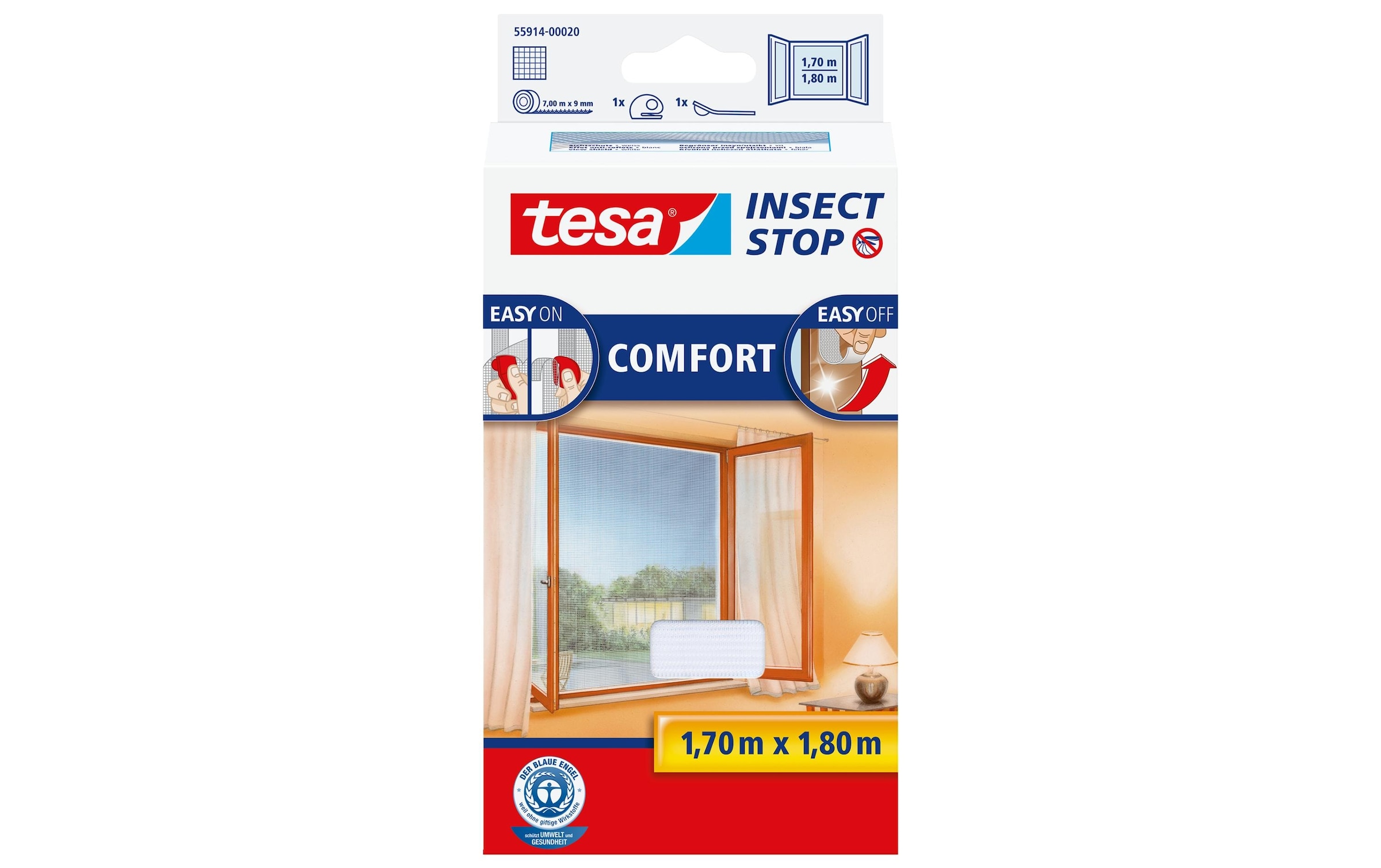 Moskitonetz »Insect Stop Comfort Fenster 1.7x1.8m weiss«