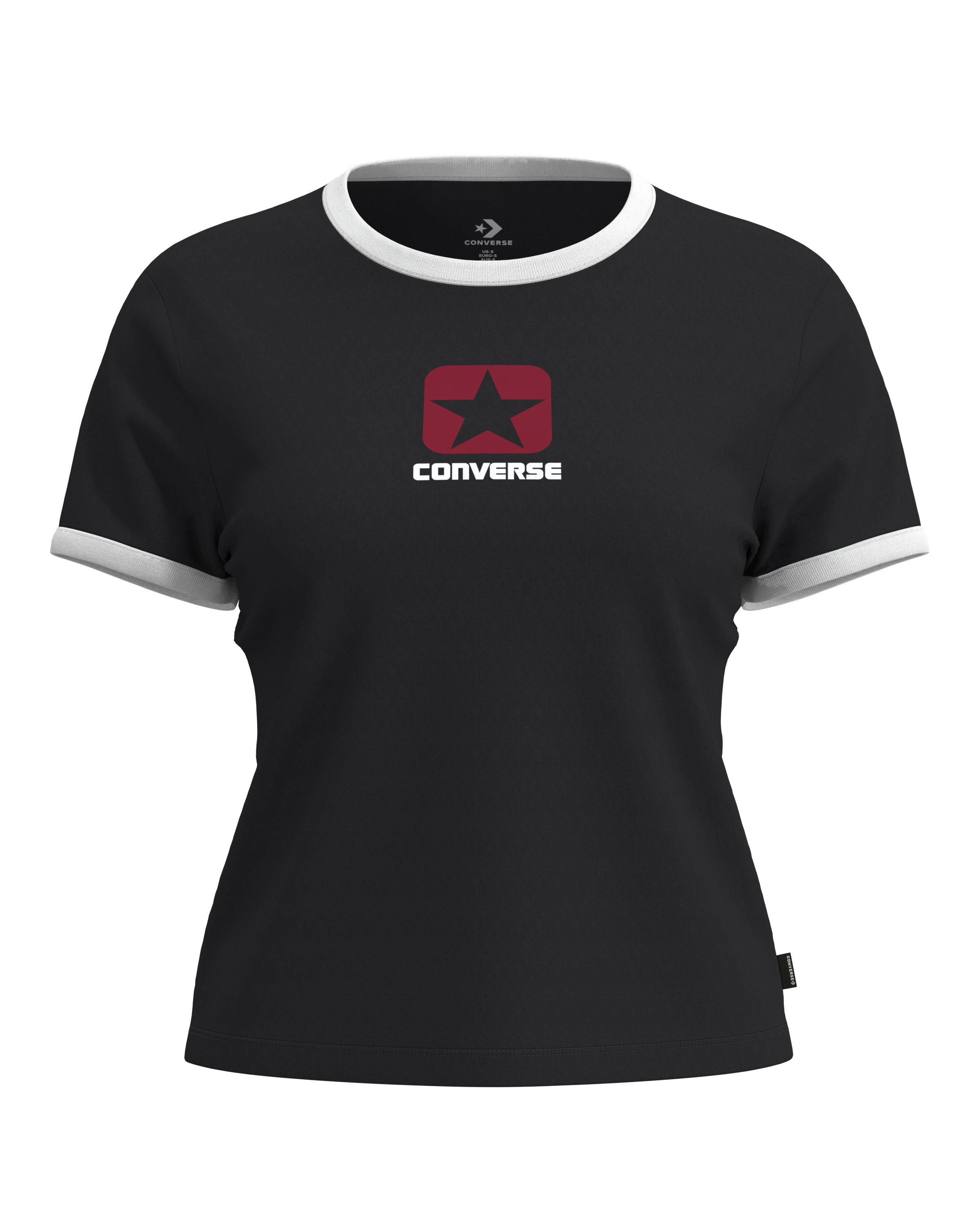 Converse T-Shirt »RETRO BOX STAR TEE« mit sportlichem Schnitt, Kurzarmdesign, aus Baumwolle, für Erwachsene