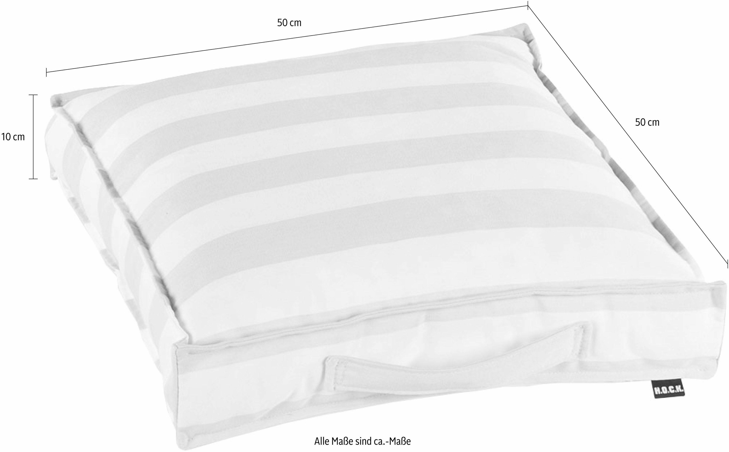 H.O.C.K. Sitzkissen »Classic Streifen Outdoor« wasser- und schmutzabweisend