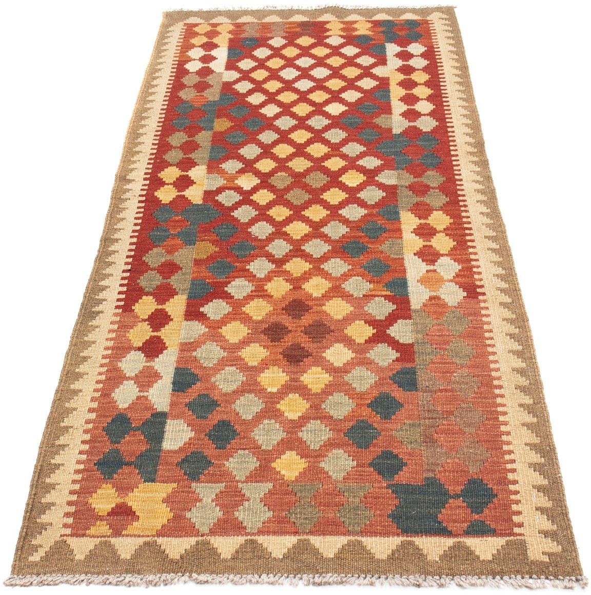 Image of morgenland Läufer »Kelim Medaillon Rosso chiaro 198 x 74 cm«, rechteckig, 0,4 mm Höhe, OrientOptik bei Ackermann Versand Schweiz