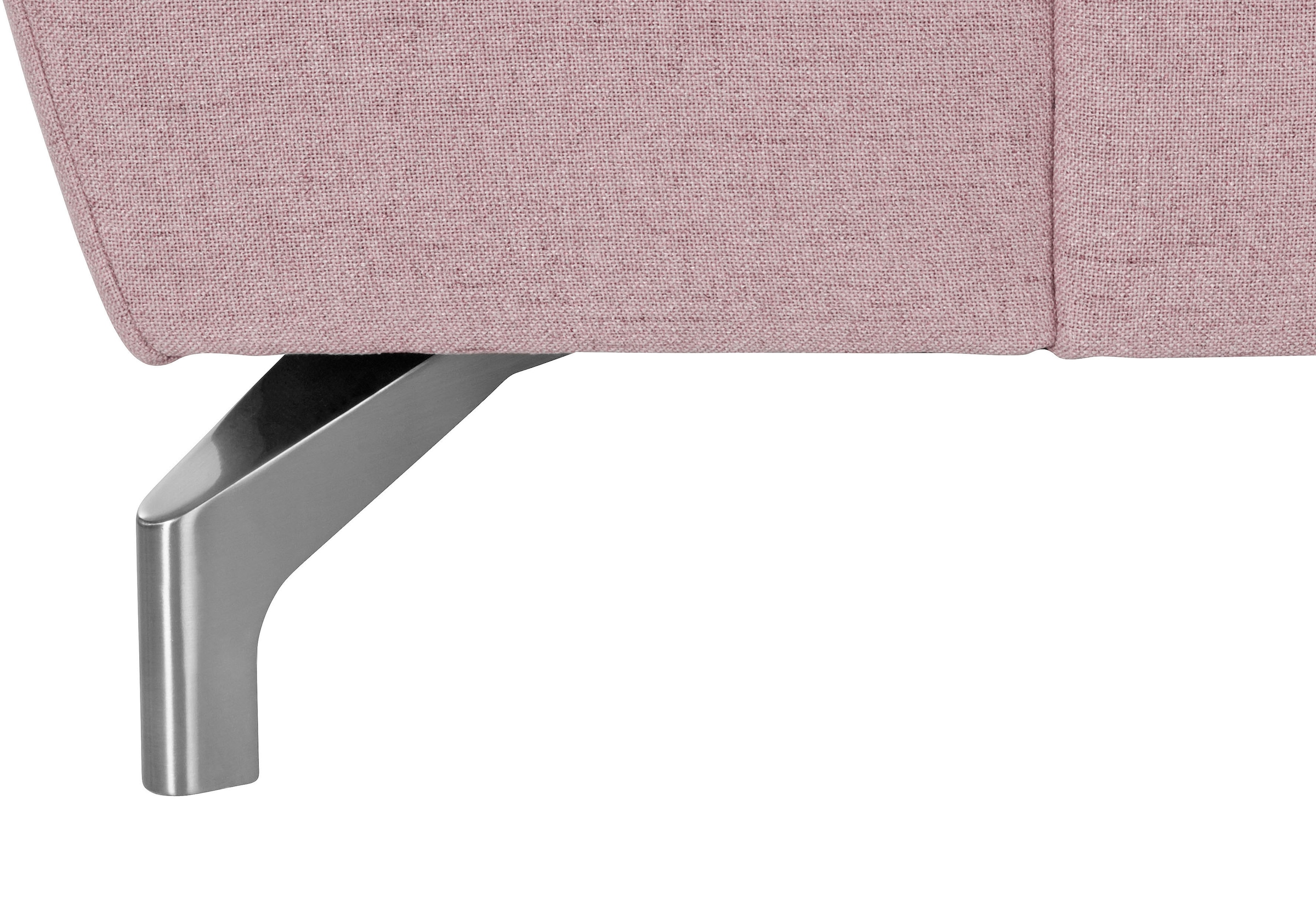 sit&more Ecksofa »Percy L-Form«, 12 cm Fusshöhe, Sitztiefenverstellung, wahlweise in 2 Fussfarben