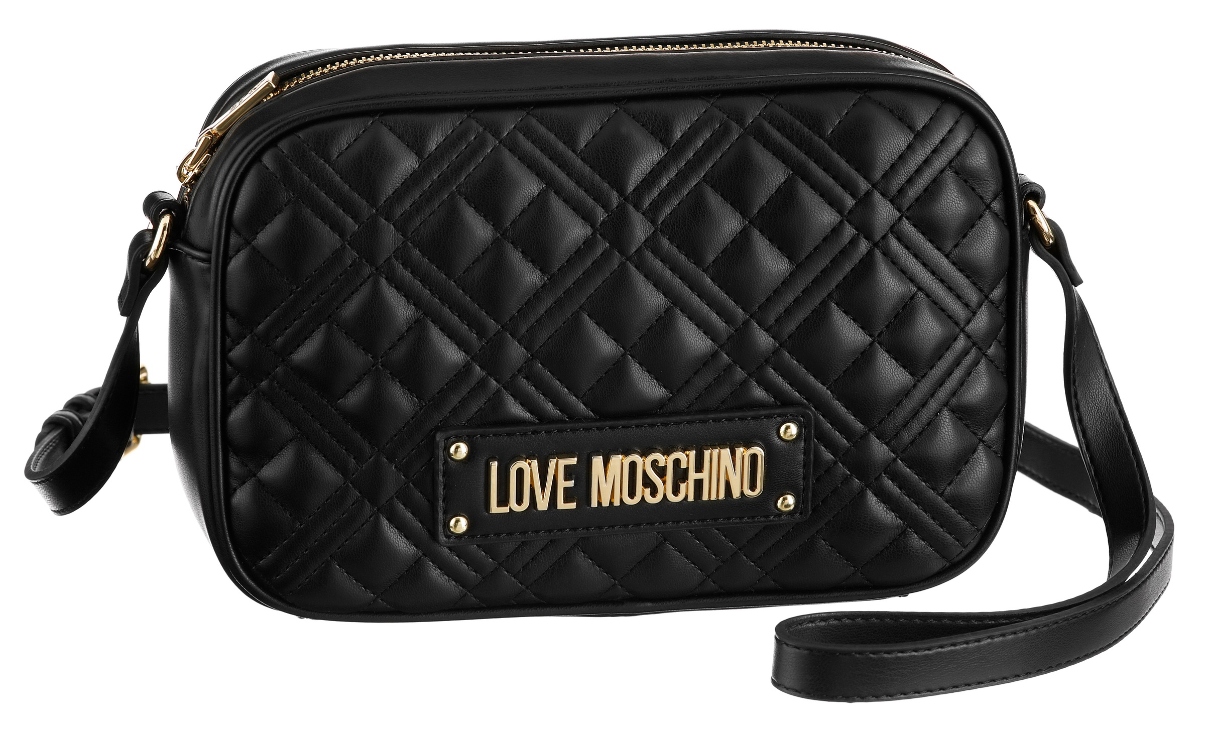 Image of LOVE MOSCHINO Umhängetasche, mit Steppung und goldfarbenen Details bei Ackermann Versand Schweiz