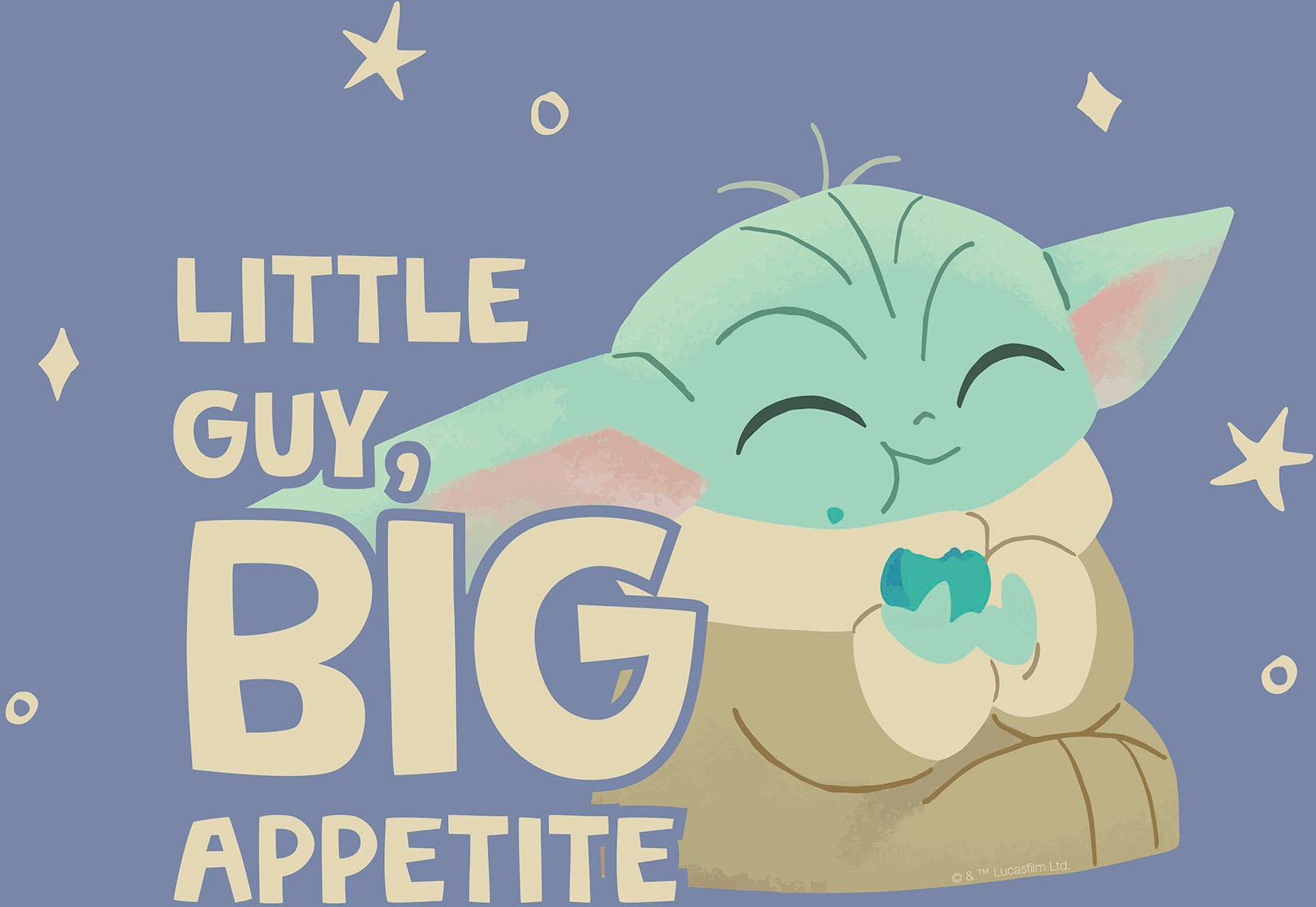 Komar Leinwandbild »The Mandalorian Little Grogu Appetite - Grösse 30 x 30 cm«, Disney, (1 St., 30 x 30 cm (Breite x Höhe), Keilrahmenbild mit Echtholzrahmen, Kinderzimmer